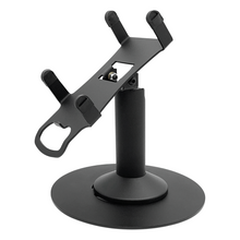 Load image into Gallery viewer, PAX A80 Black Freestanding Swivel and Tilt Stand with Round Plate
