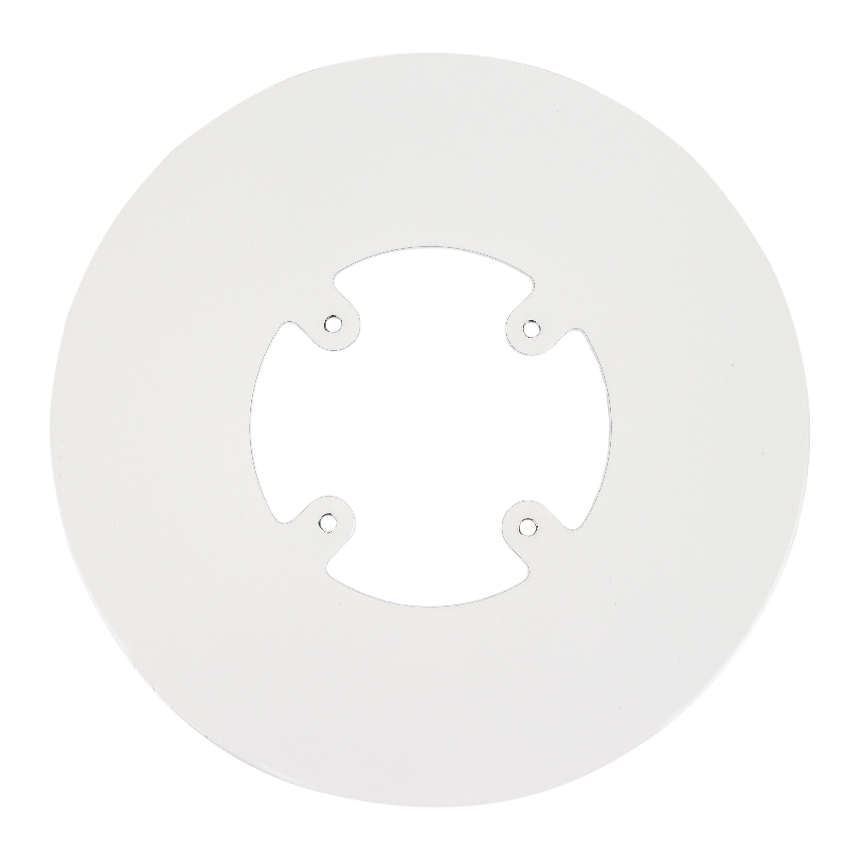 Freestanding Round Base Plate - White - DCCSUPPLY.COM