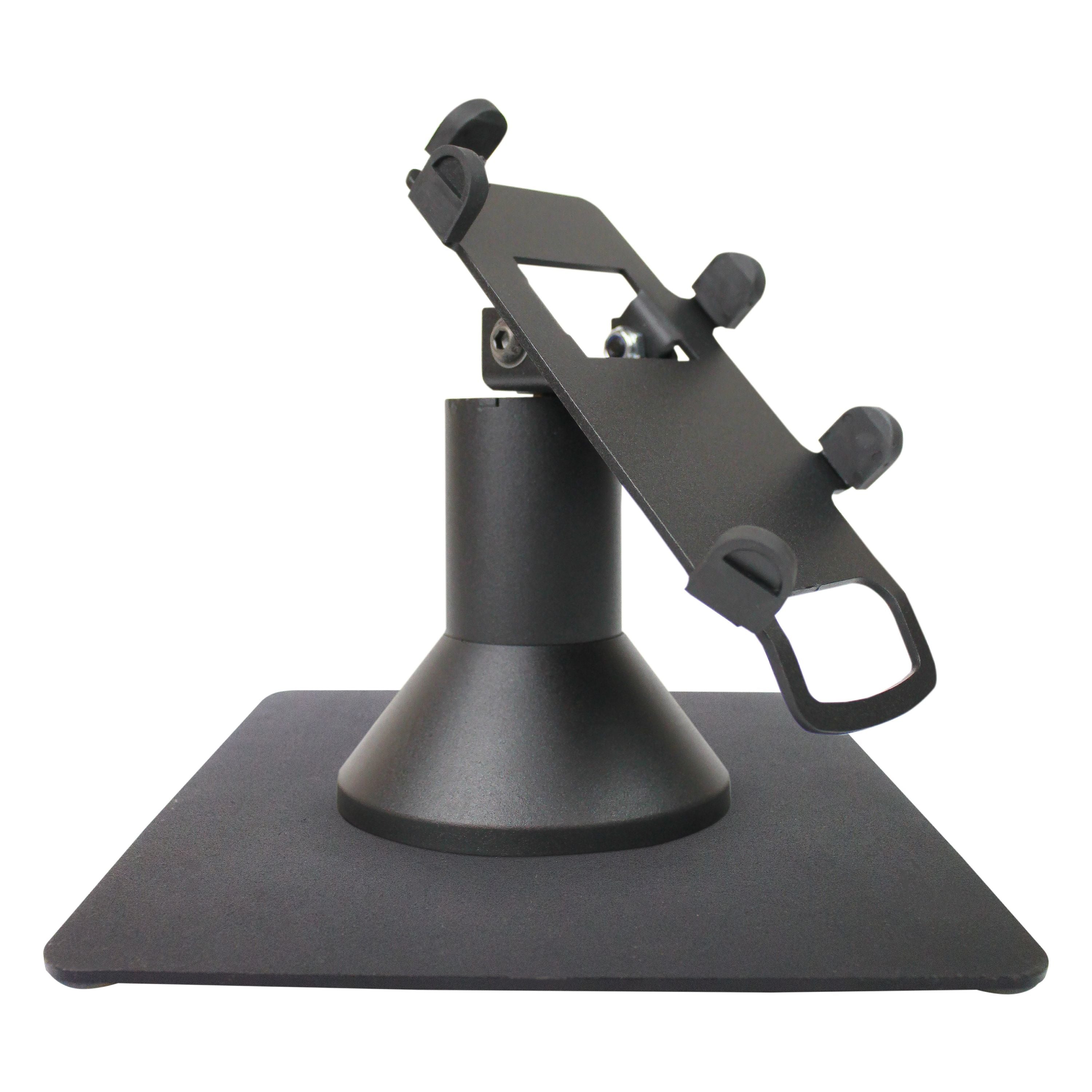 First Data RP10 Low Profile Swivel and Tilt Freestanding Metal Stand with Square Plate - DCCSUPPLY.COM