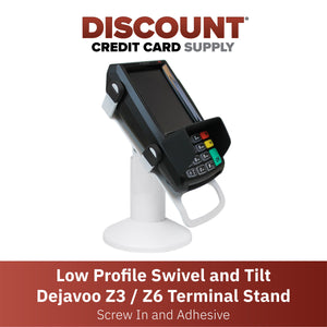 Dejavoo Z3/Z6 Low Profile White Swivel Stand - DCCSUPPLY.COM