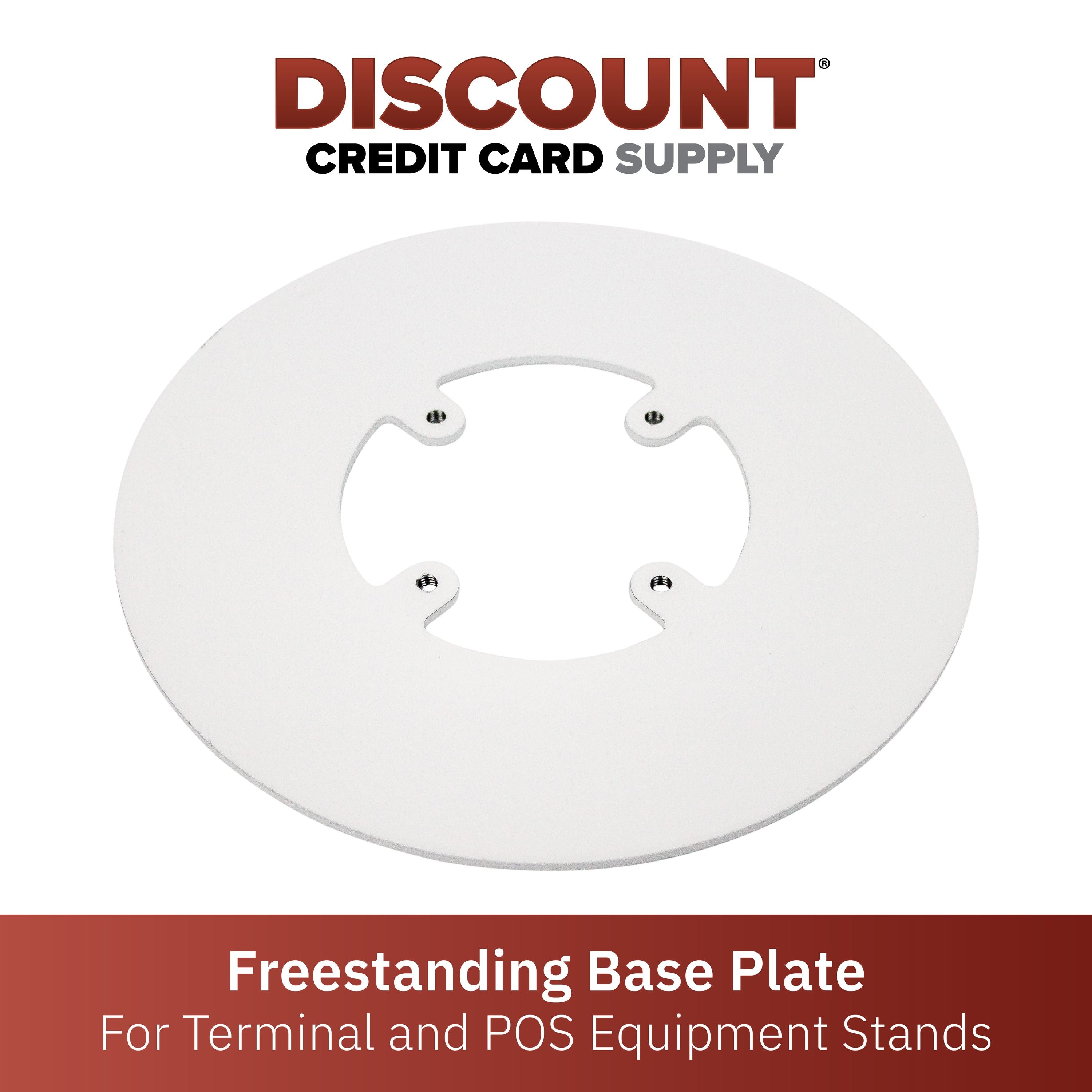 Freestanding Round Base Plate - White - DCCSUPPLY.COM
