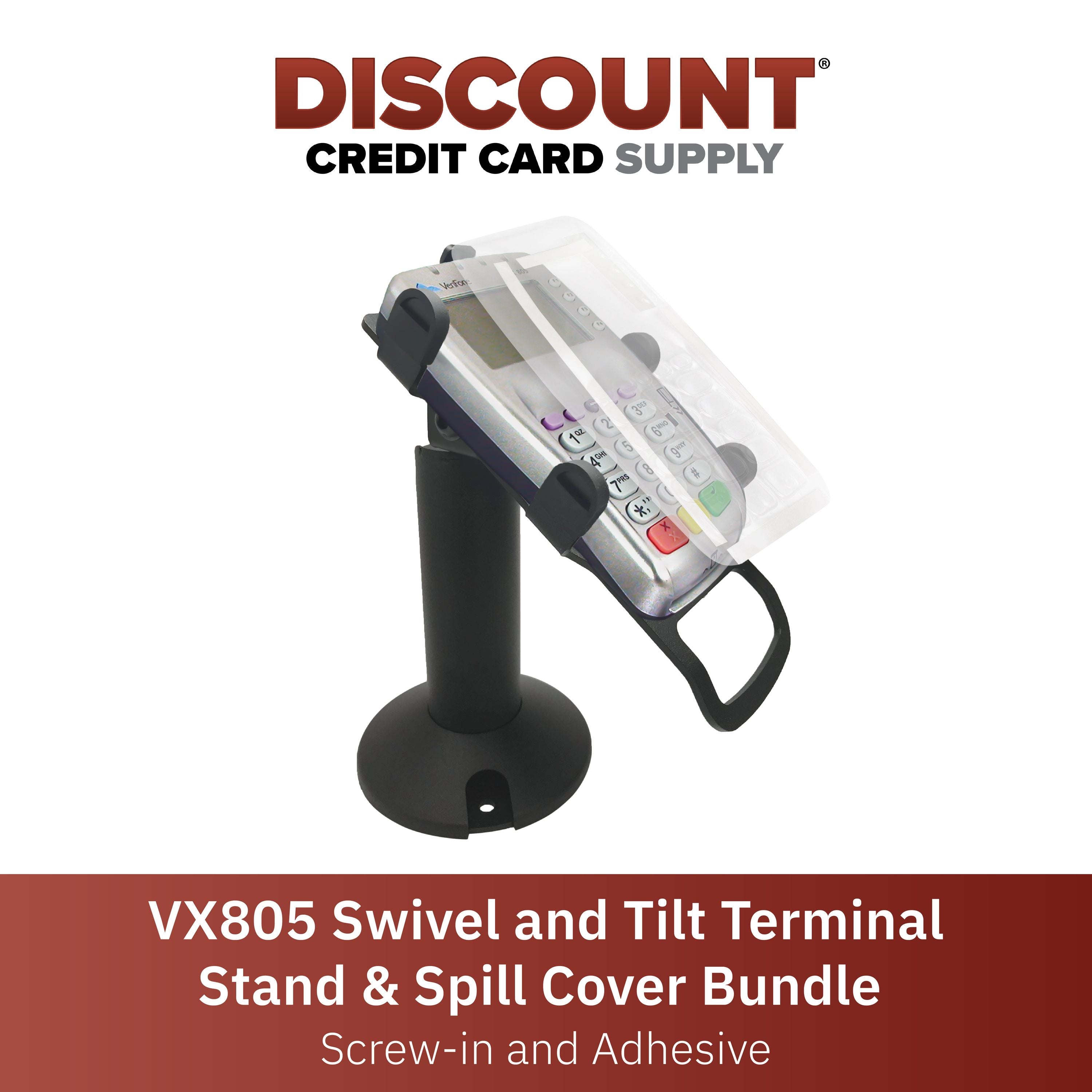 Verifone Vx805 Swivel and Tilt Stand and Full Device Protective Cover - DCCSUPPLY.COM