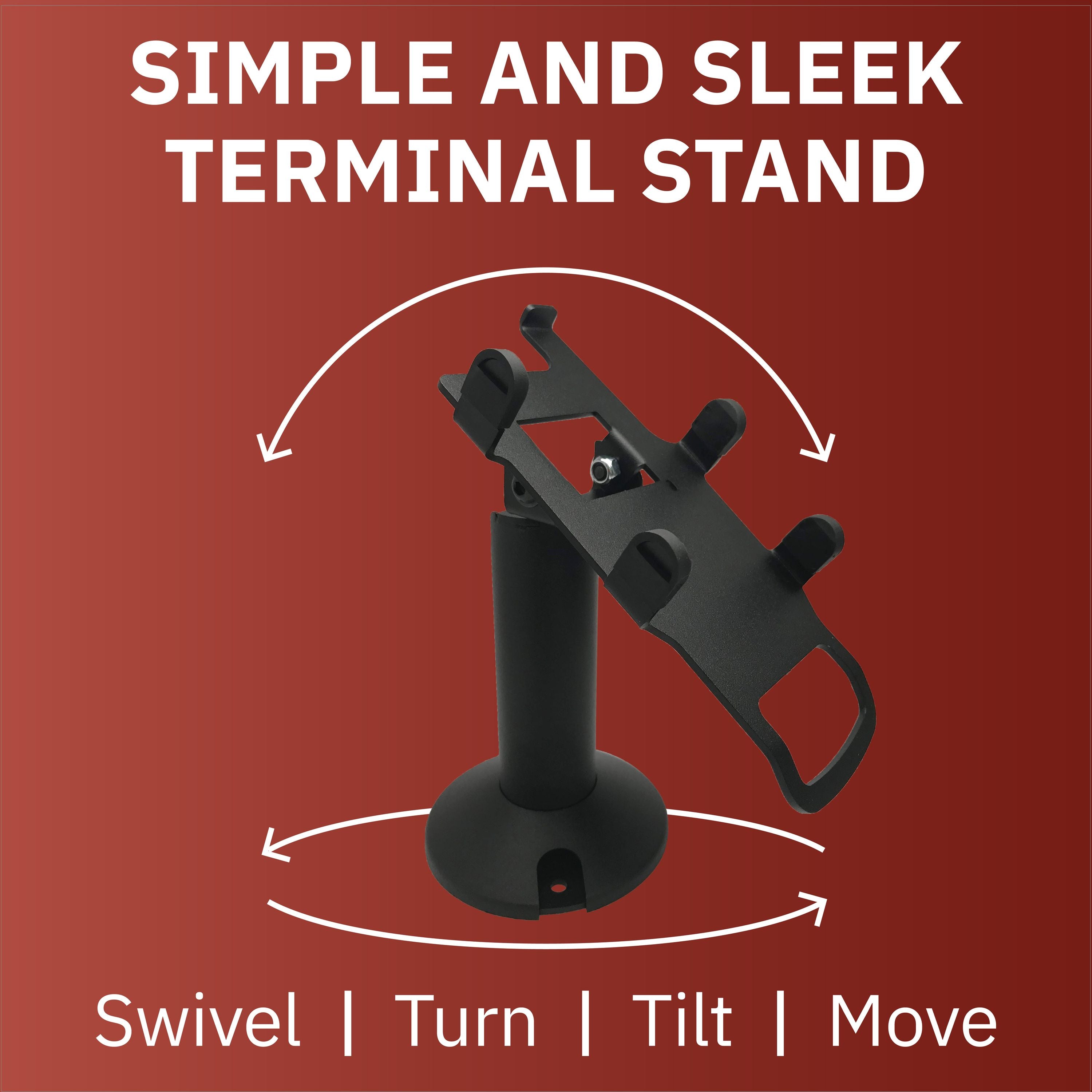 Verifone Vx805 Swivel and Tilt Stand and Full Device Protective Cover - DCCSUPPLY.COM