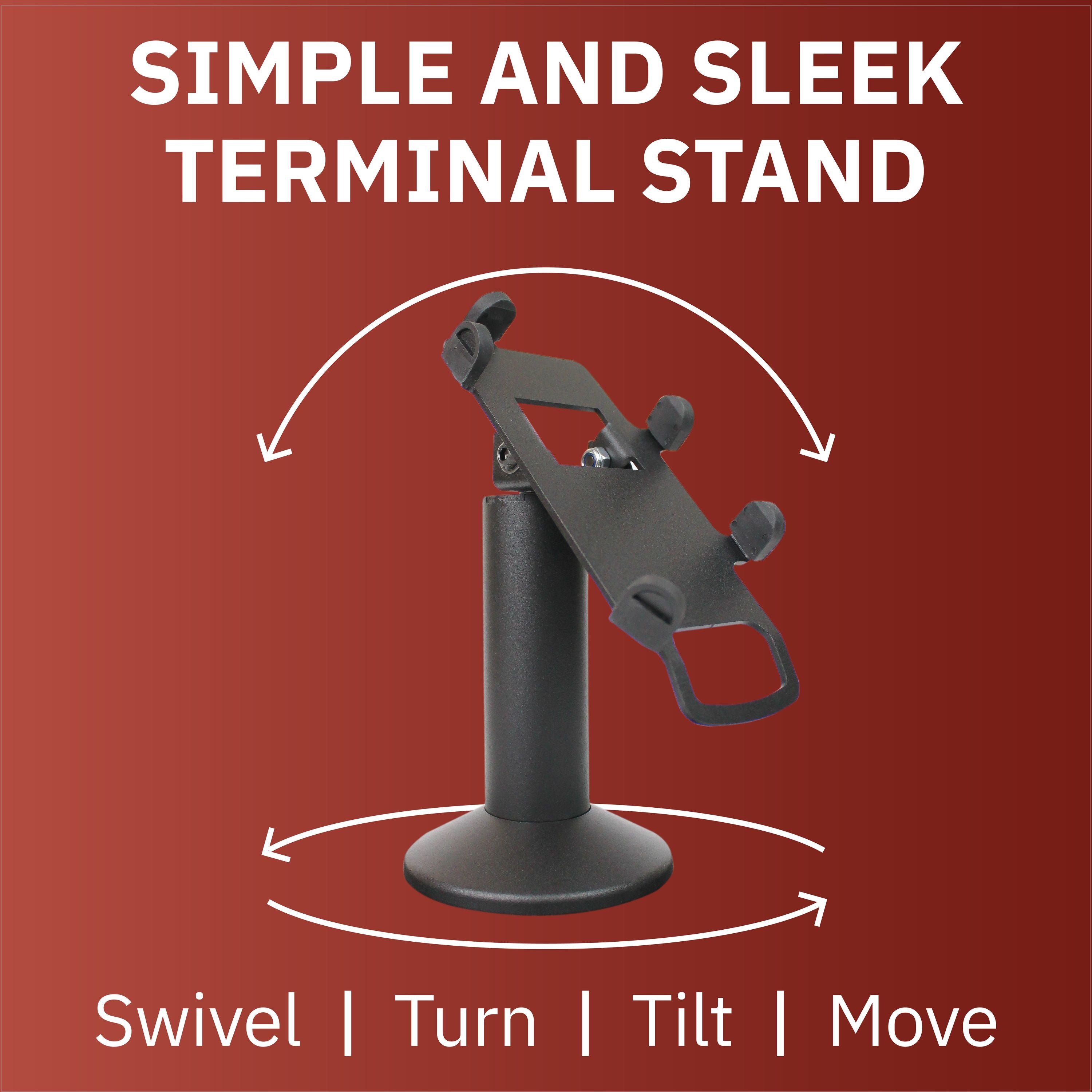 First Data RP10 PIN Pad Swivel and Tilt Metal Stand - DCCSUPPLY.COM
