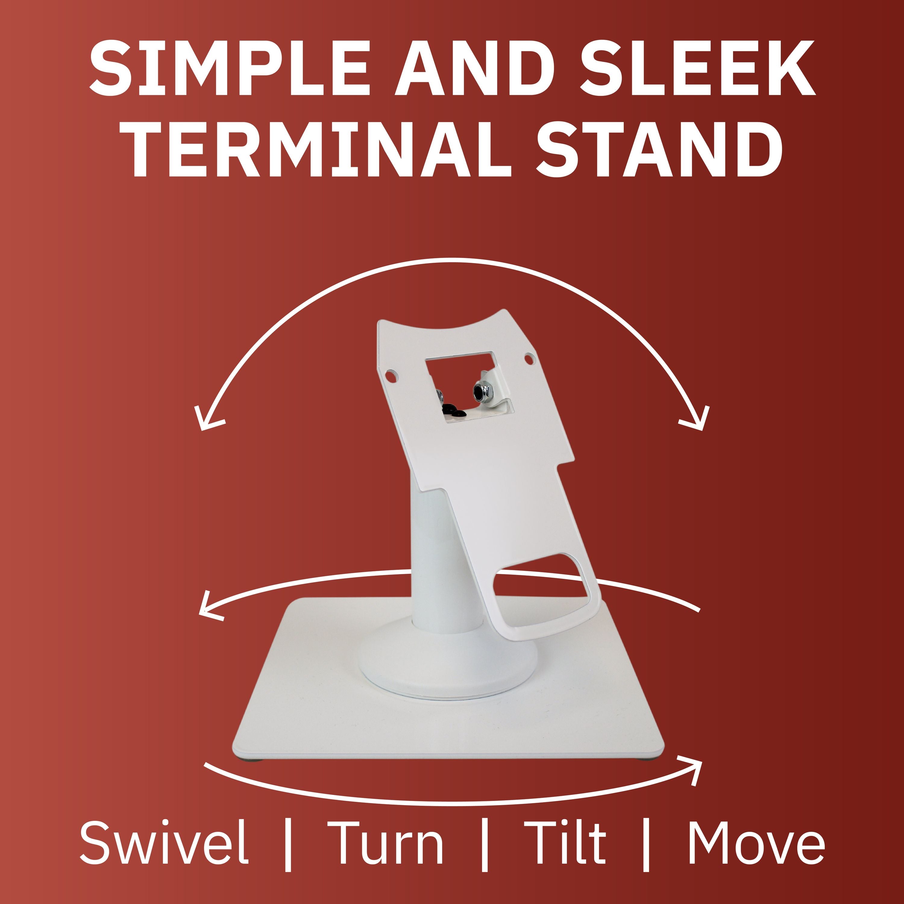 Clover Mini Freestanding Swivel and Tilt Metal Stand and Screen Protector - DCCSUPPLY.COM