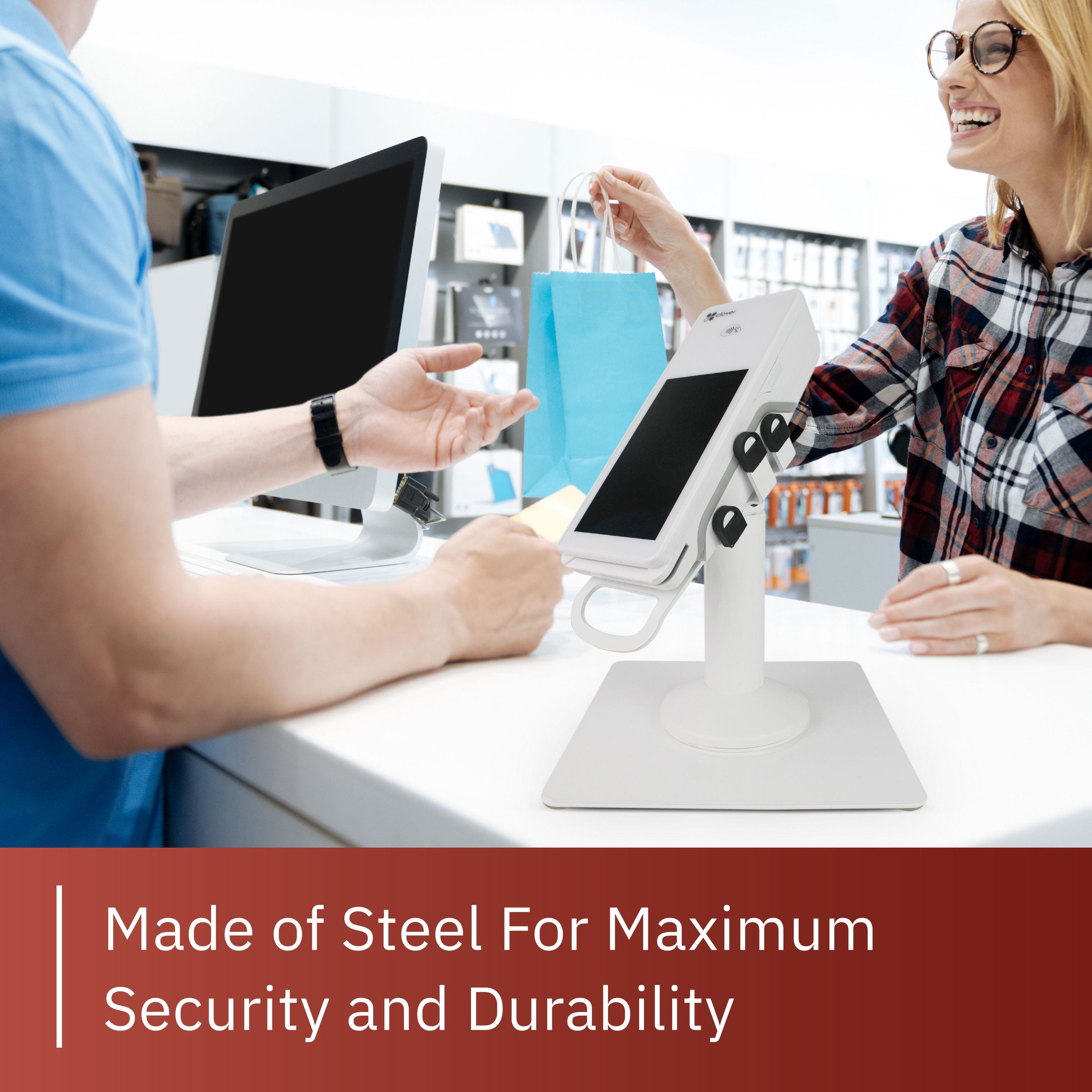 Clover Flex Freestanding Swivel and Tilt Metal Stand - DCCSUPPLY.COM