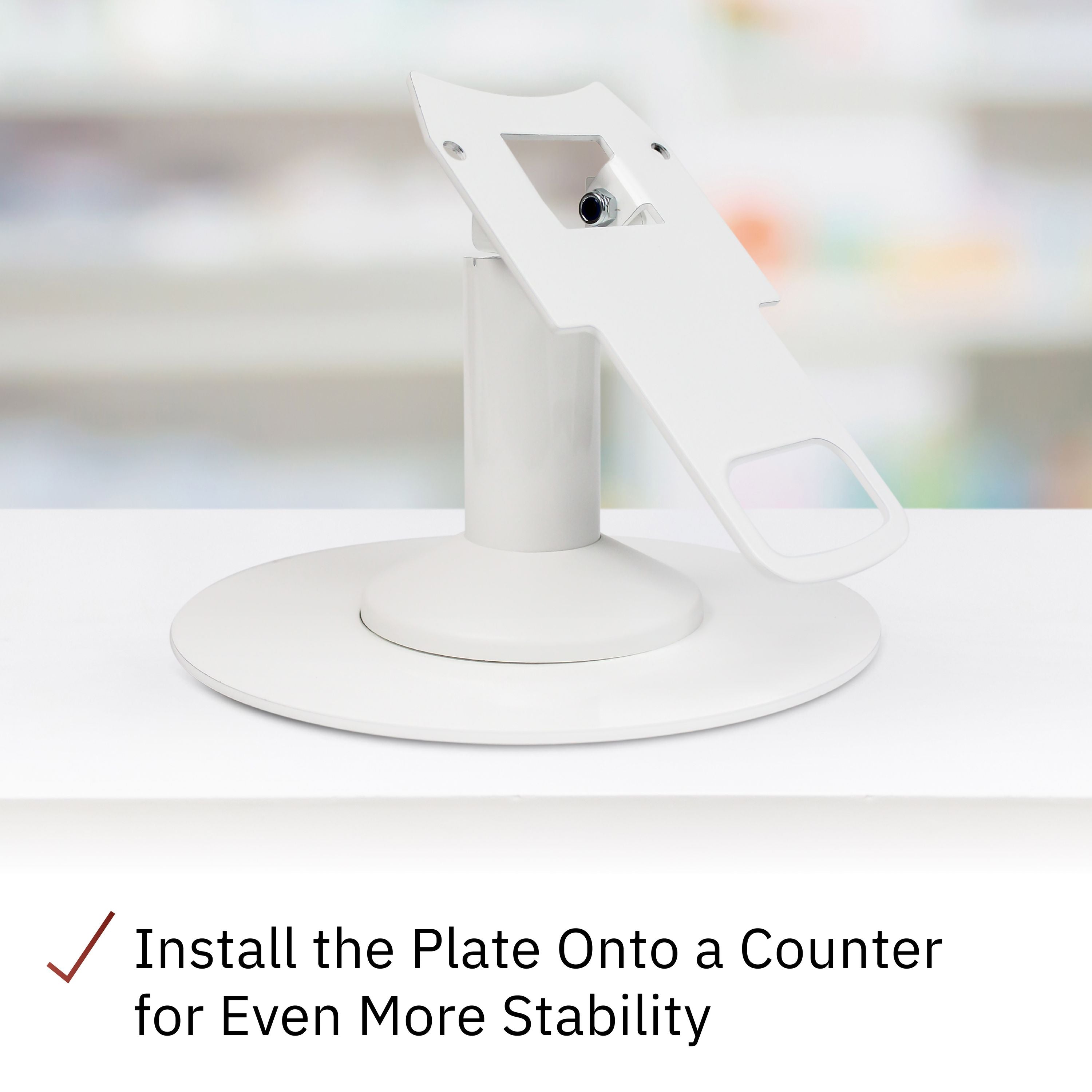 Freestanding Round Base Plate - White - DCCSUPPLY.COM