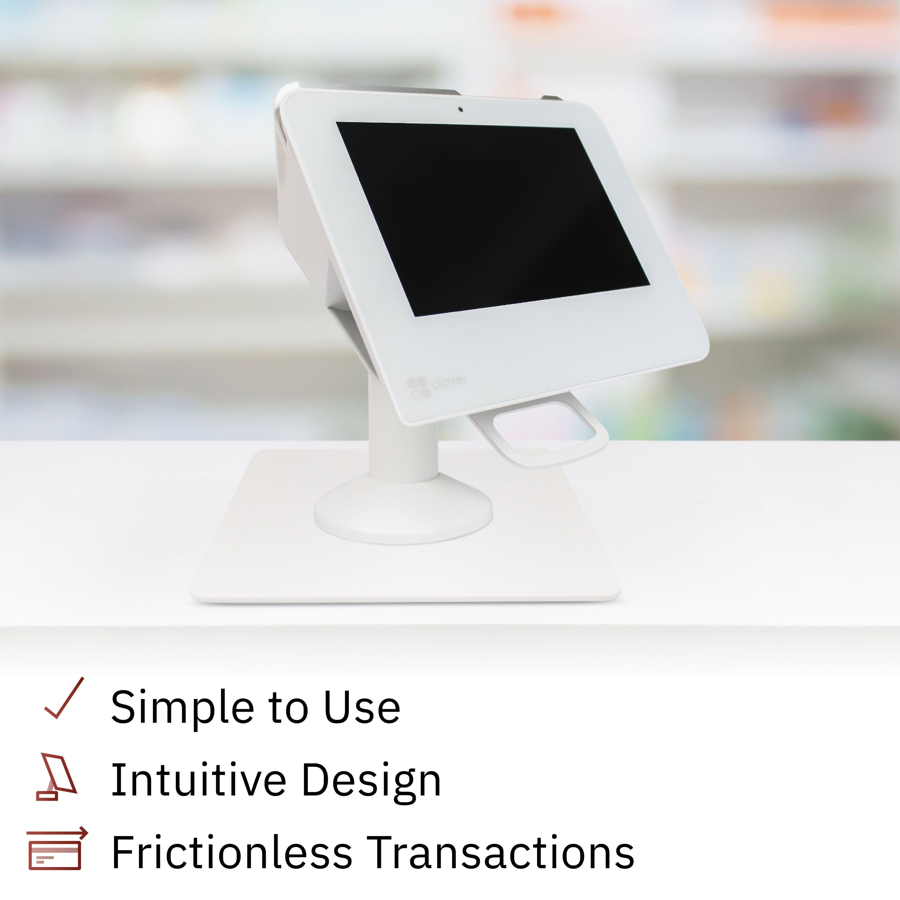 Clover Mini Low Profile Swivel and Tilt Freestanding Metal Stand with Square Plate - DCCSUPPLY.COM