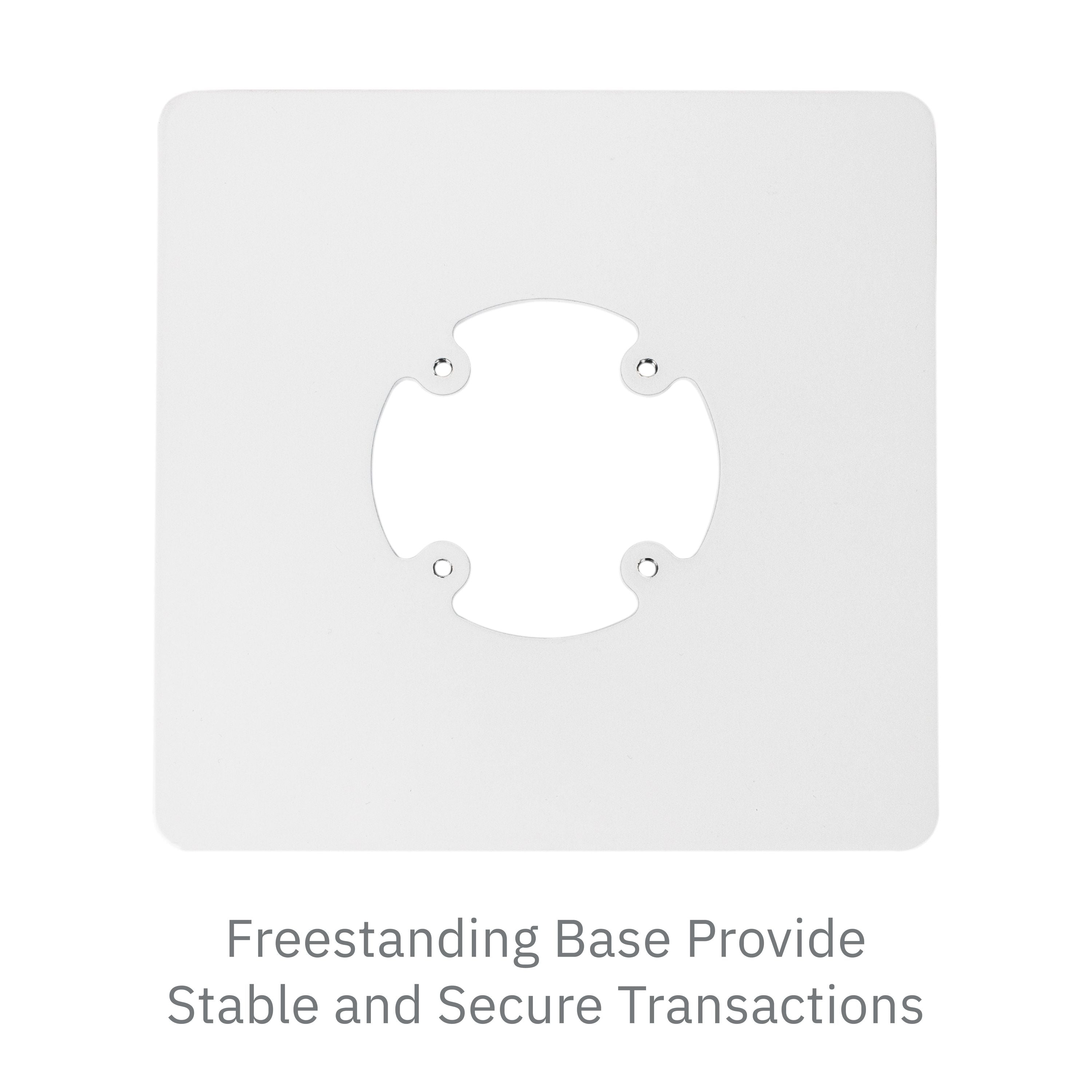 Clover Mini Low Profile Swivel and Tilt Freestanding Metal Stand with Square Plate - DCCSUPPLY.COM