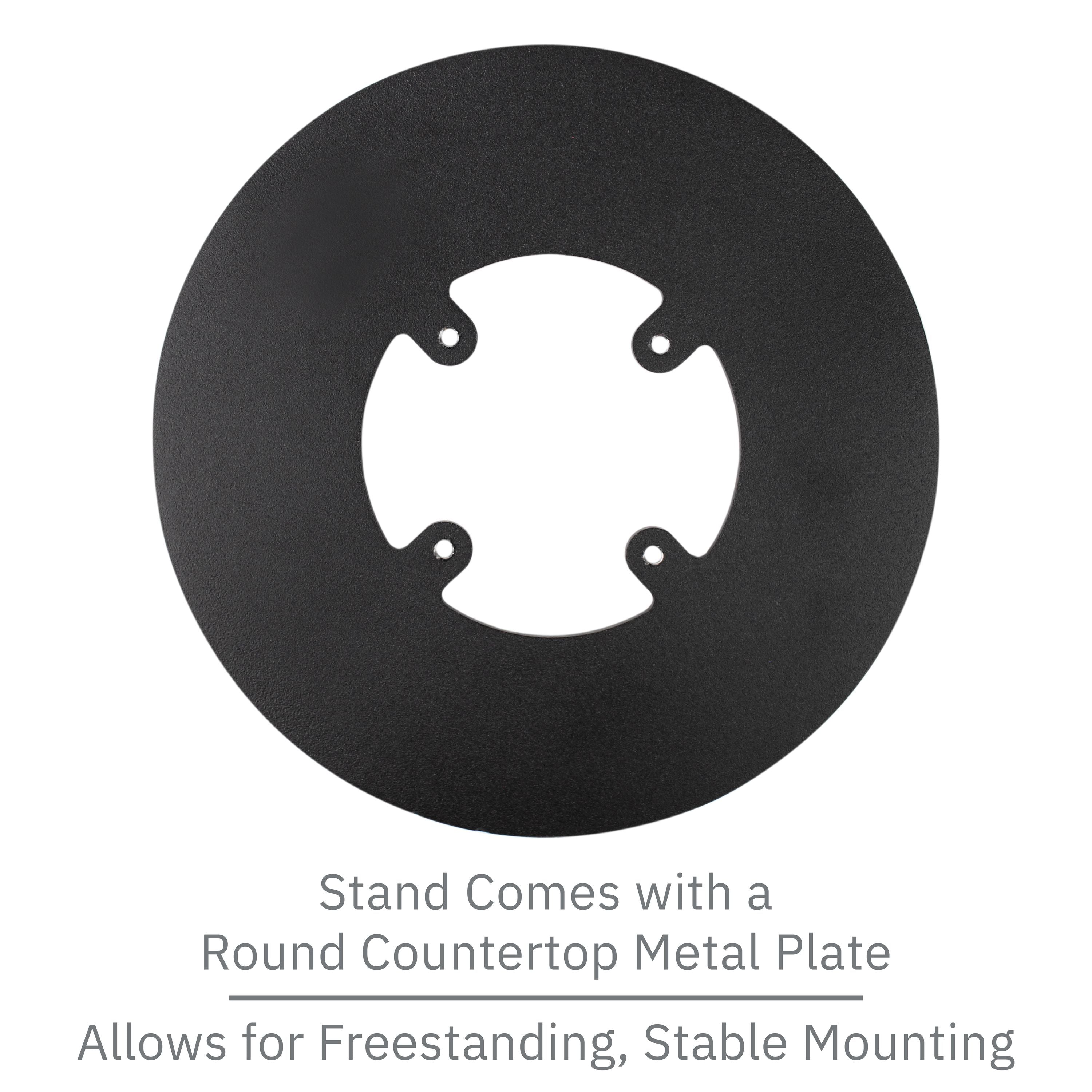 First Data RP10 PIN Pad Freestanding Swivel and Tilt Metal Stand with Round Plate - DCCSUPPLY.COM