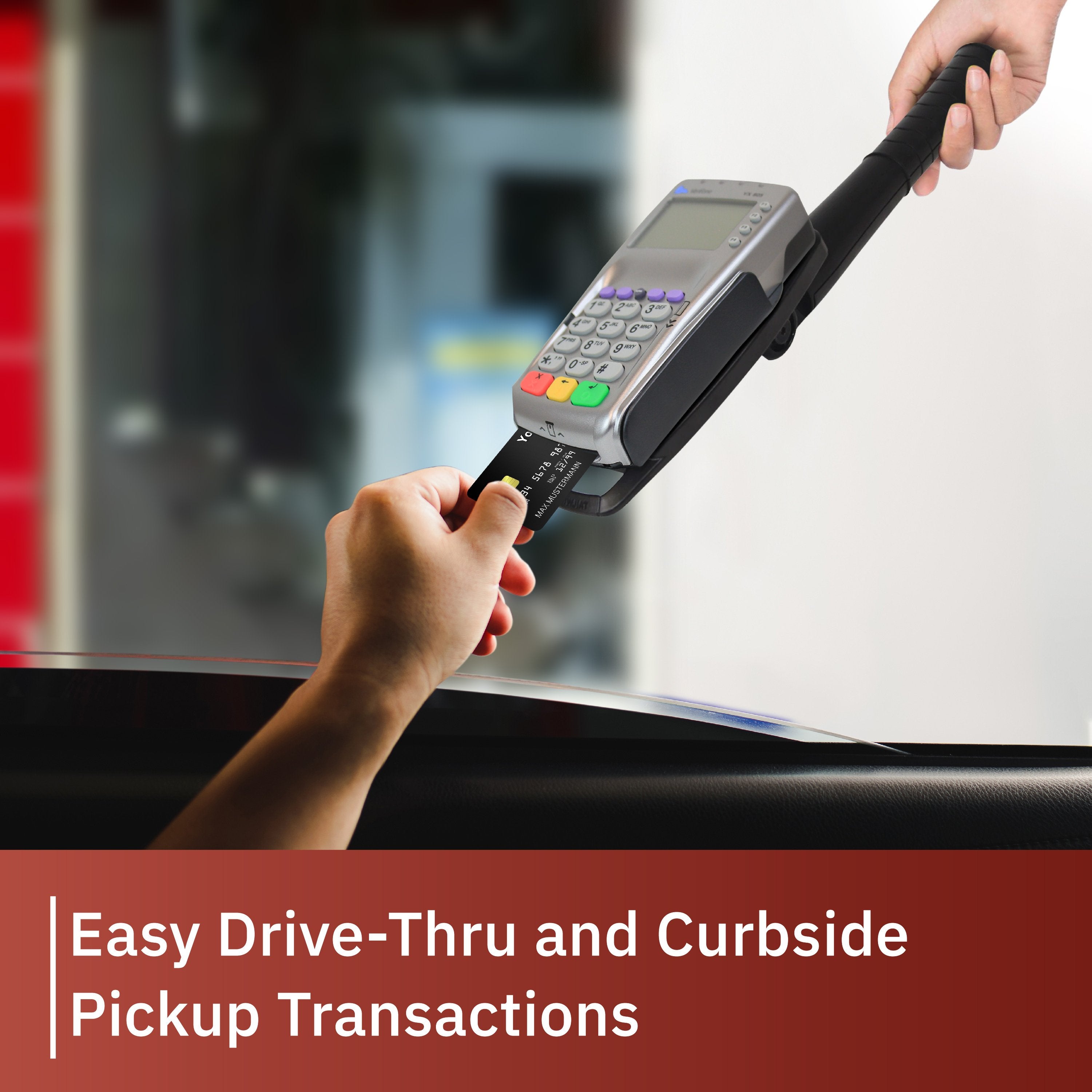 Tailwind Universal Drive-Thru Handle With Wall Mount - DCCSUPPLY.COM