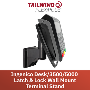 Ingenico Desk 3500/5000 Key Locking Wall Mount Terminal Stand