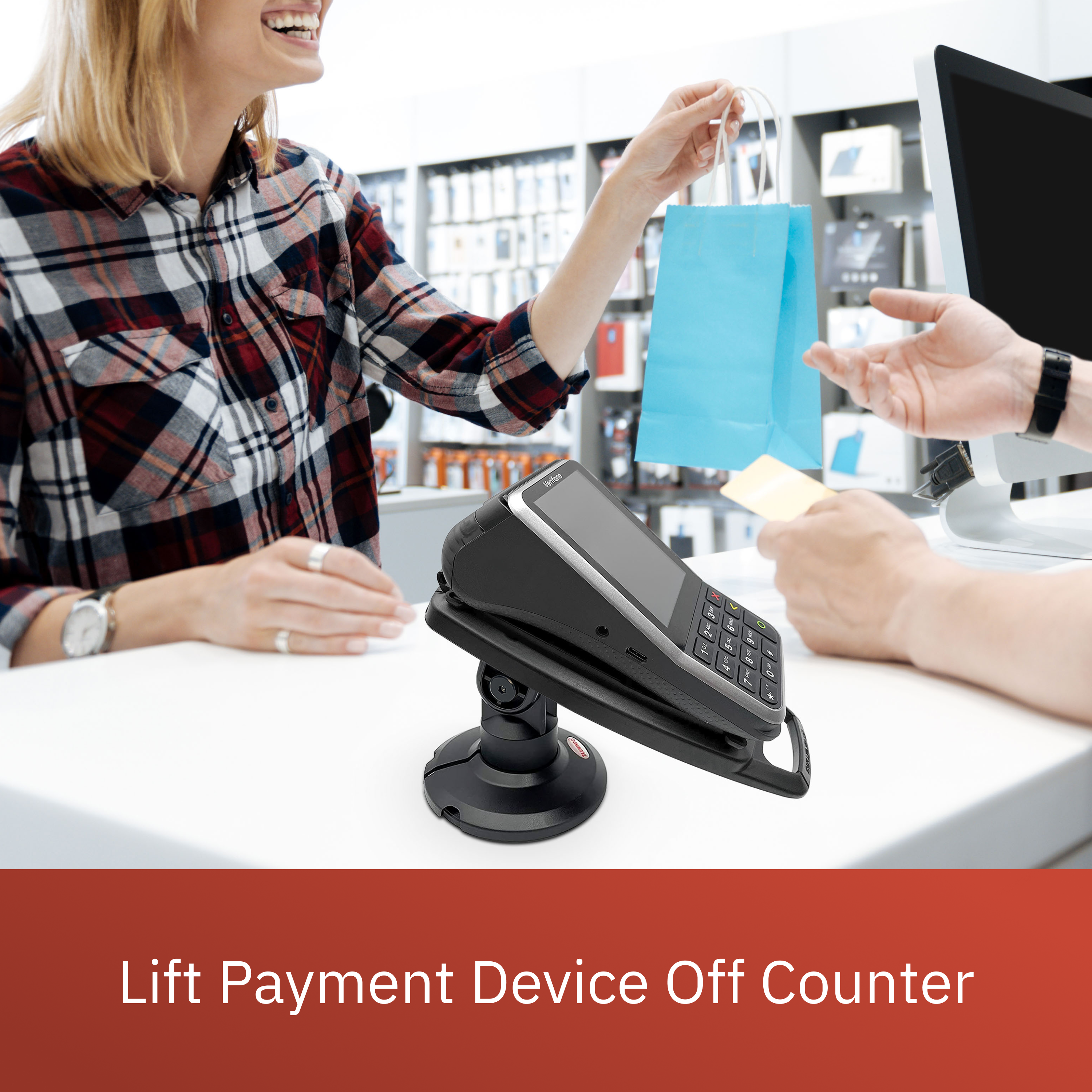 Verifone V200/V400 3" Compact Pole Mount Stand