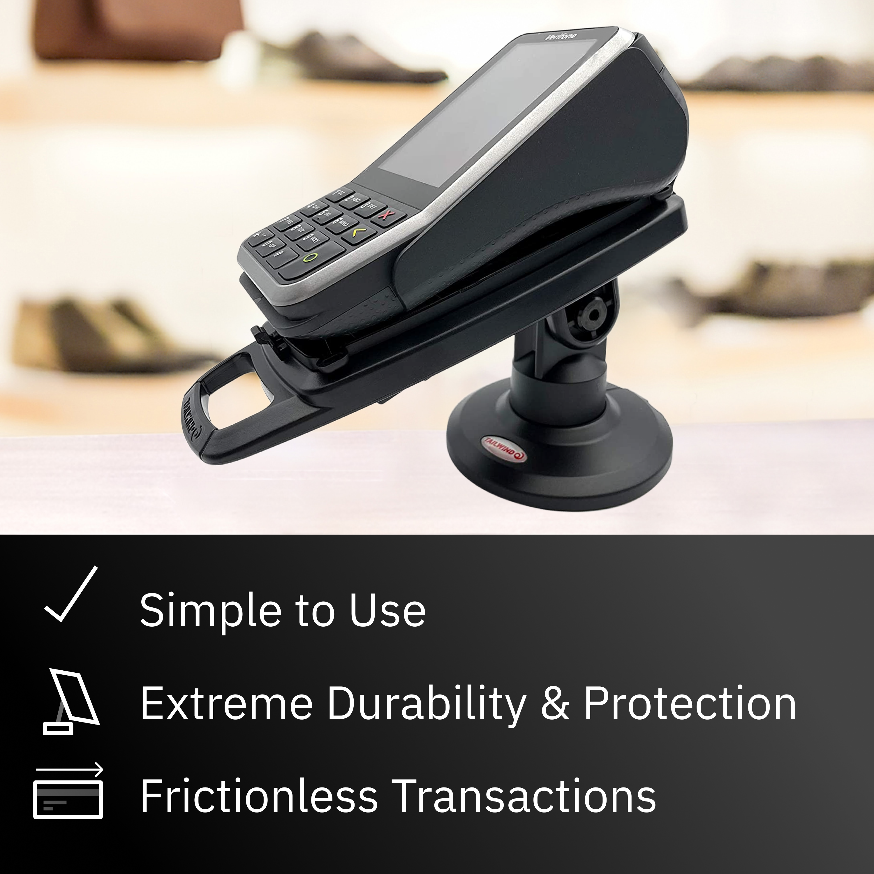 Verifone V200/V400 3" Compact Pole Mount Stand