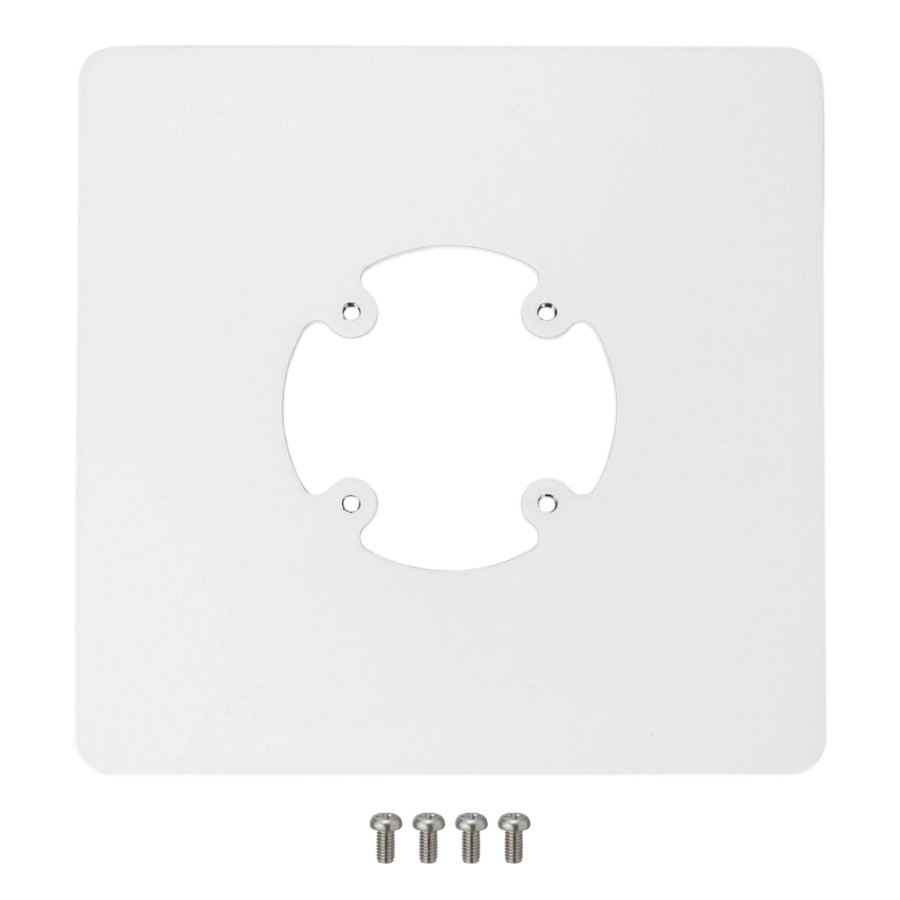Freestanding White Square Base Plate