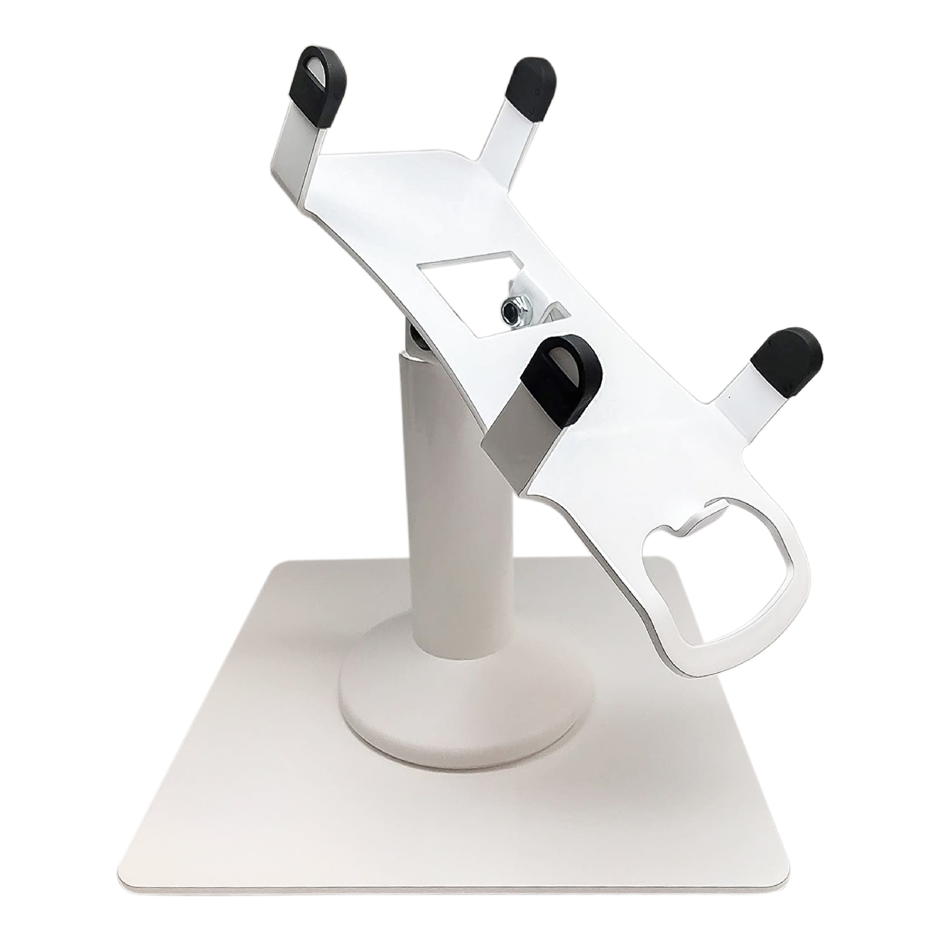 PAX A80 White Freestanding Swivel and Tilt Metal Stand - DCCSUPPLY.COM