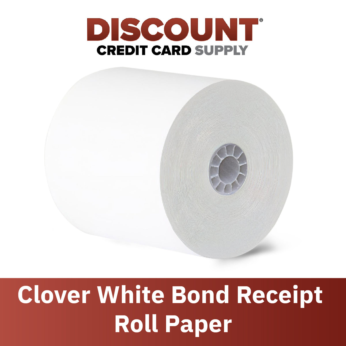 50 Rolls Bond Receipt Paper - 3 Inch X 165 Foot Thermal Register Rolls