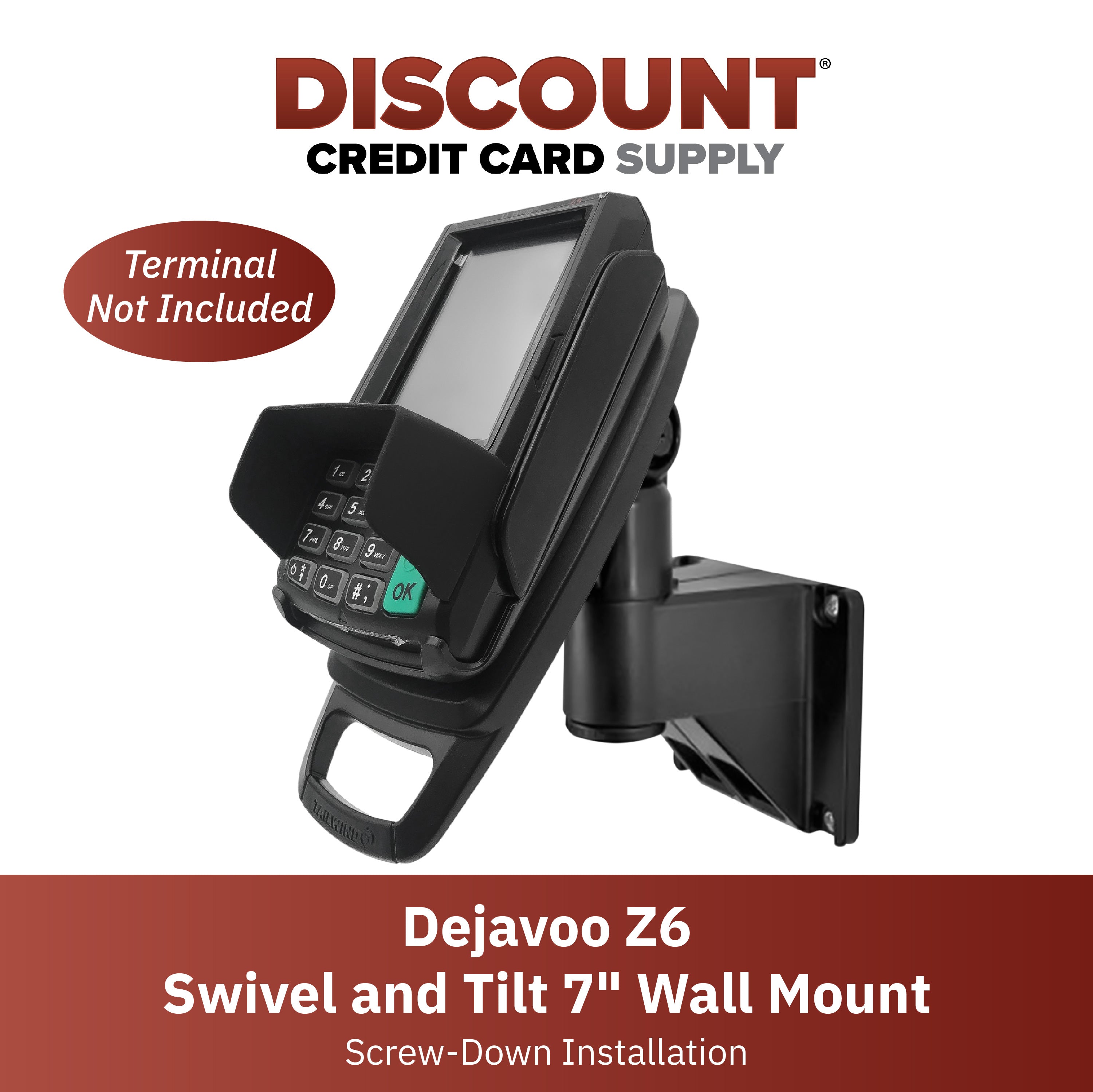 Dejavoo Z6 7" Wall Mount Terminal Stand - DCCSUPPLY.COM
