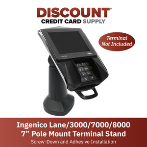 Ingenico Lane/3000/7000/8000 7" Pole Mount Terminal Stand - DCCSUPPLY.COM