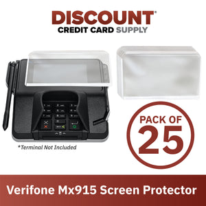 Verifone Mx915 Screen Protective Spill Covers (Set of 25) - DCCSUPPLY.COM