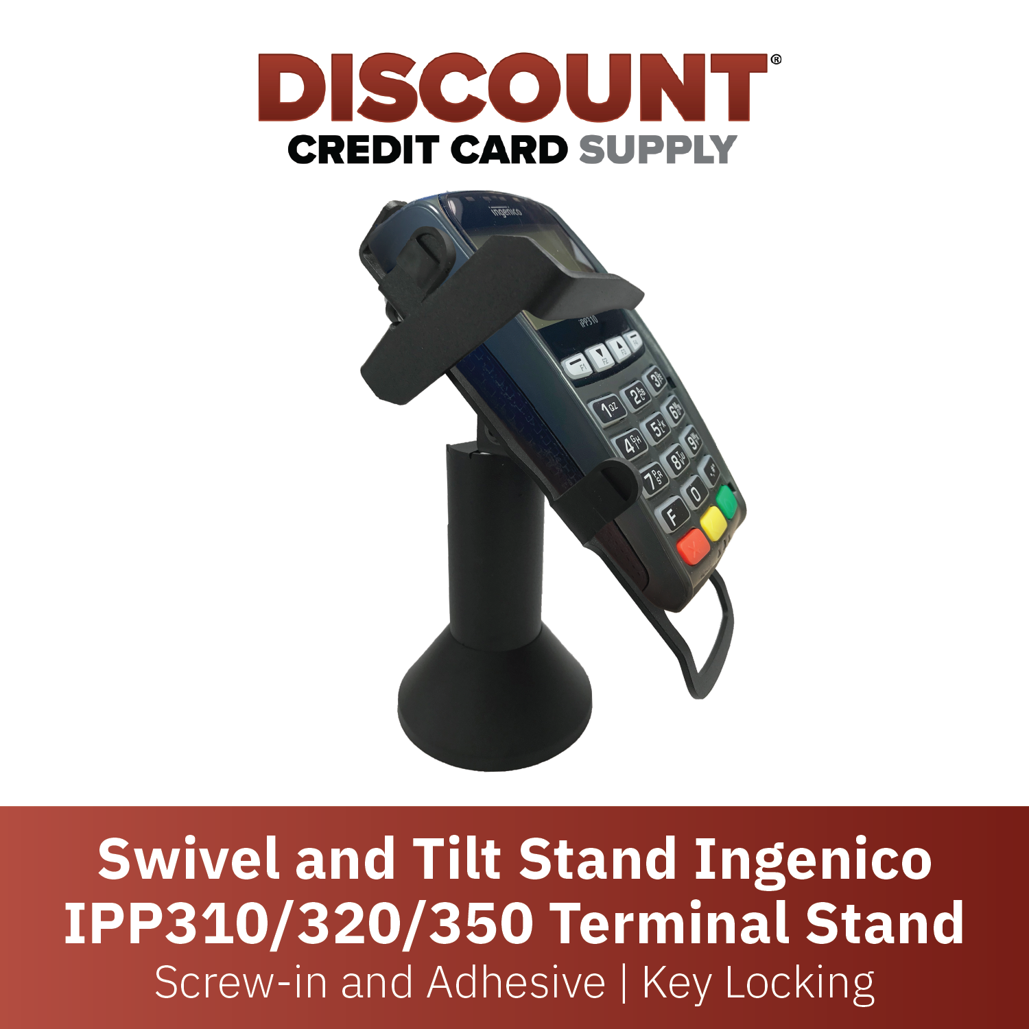 Ingenico IPP 310/315/320/350 Key Locking Stand - DCCSUPPLY.COM