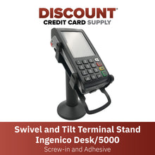 Load image into Gallery viewer, Ingenico Desk 3500/ 5000 Countertop Swivel and Tilt Stand
