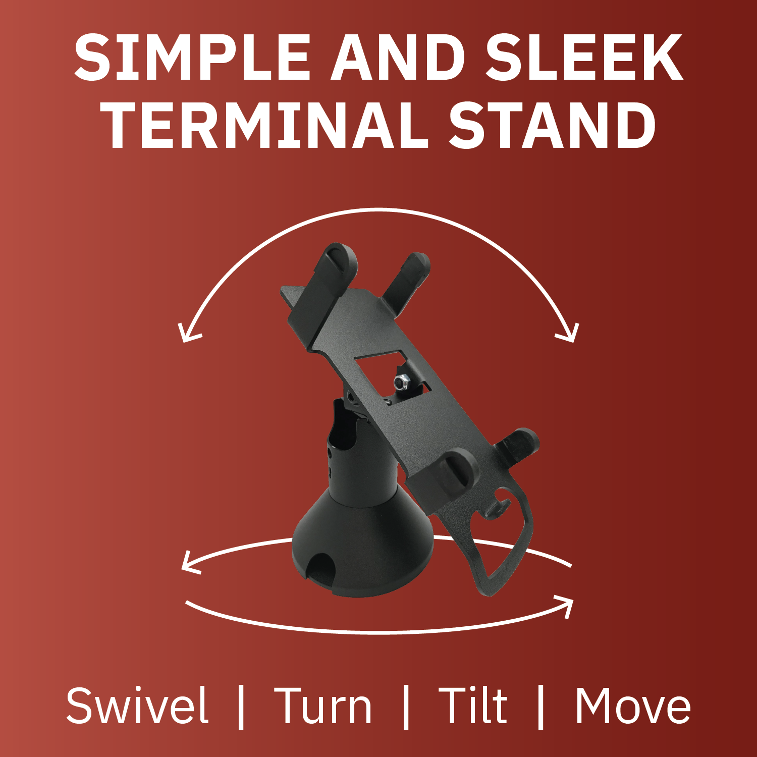 Ingenico ICT 220/250 Low Profile Swivel and Tilt Metal Stand - DCCSUPPLY.COM