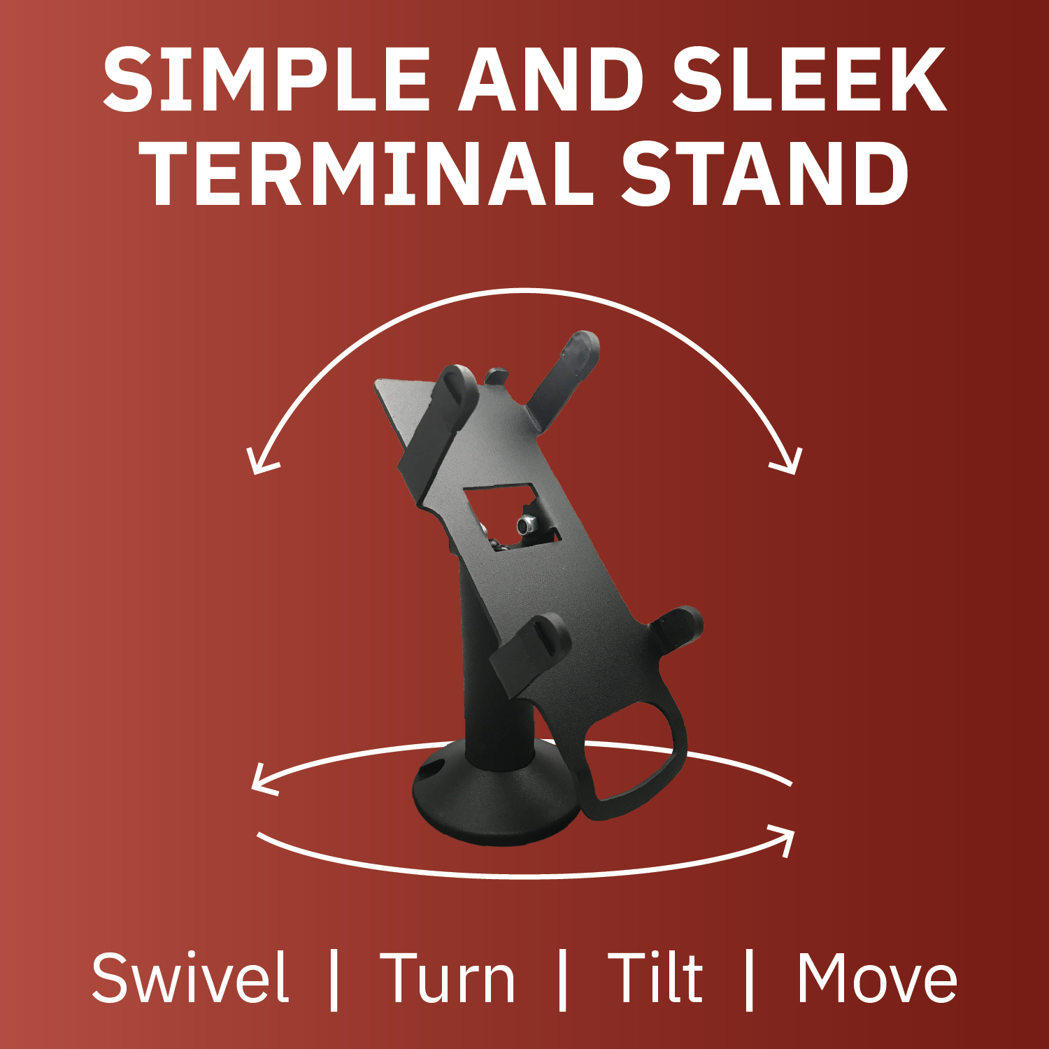First Data FD130/FD150 Swivel and Tilt Metal Stand - DCCSUPPLY.COM
