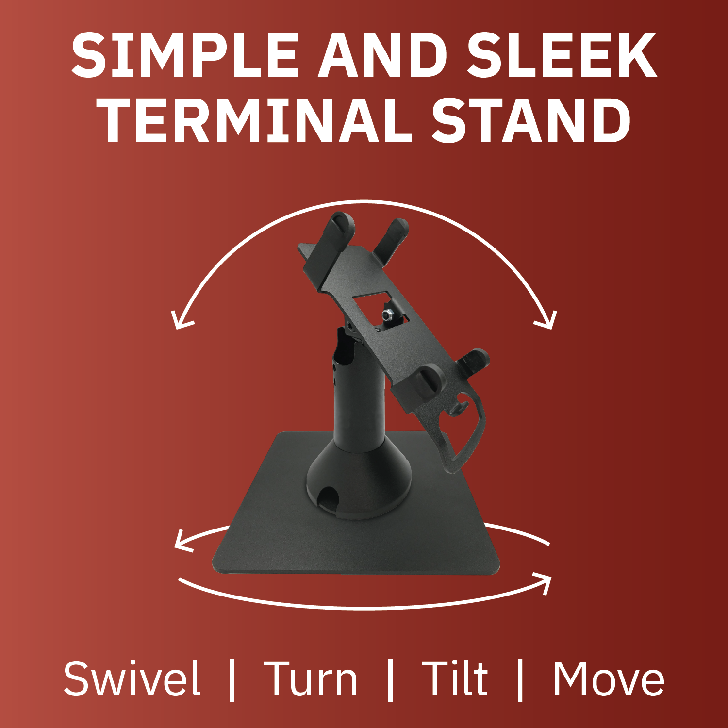 Ingenico ICT 220/250 Freestanding Swivel and Tilt Metal Stand - DCCSUPPLY.COM