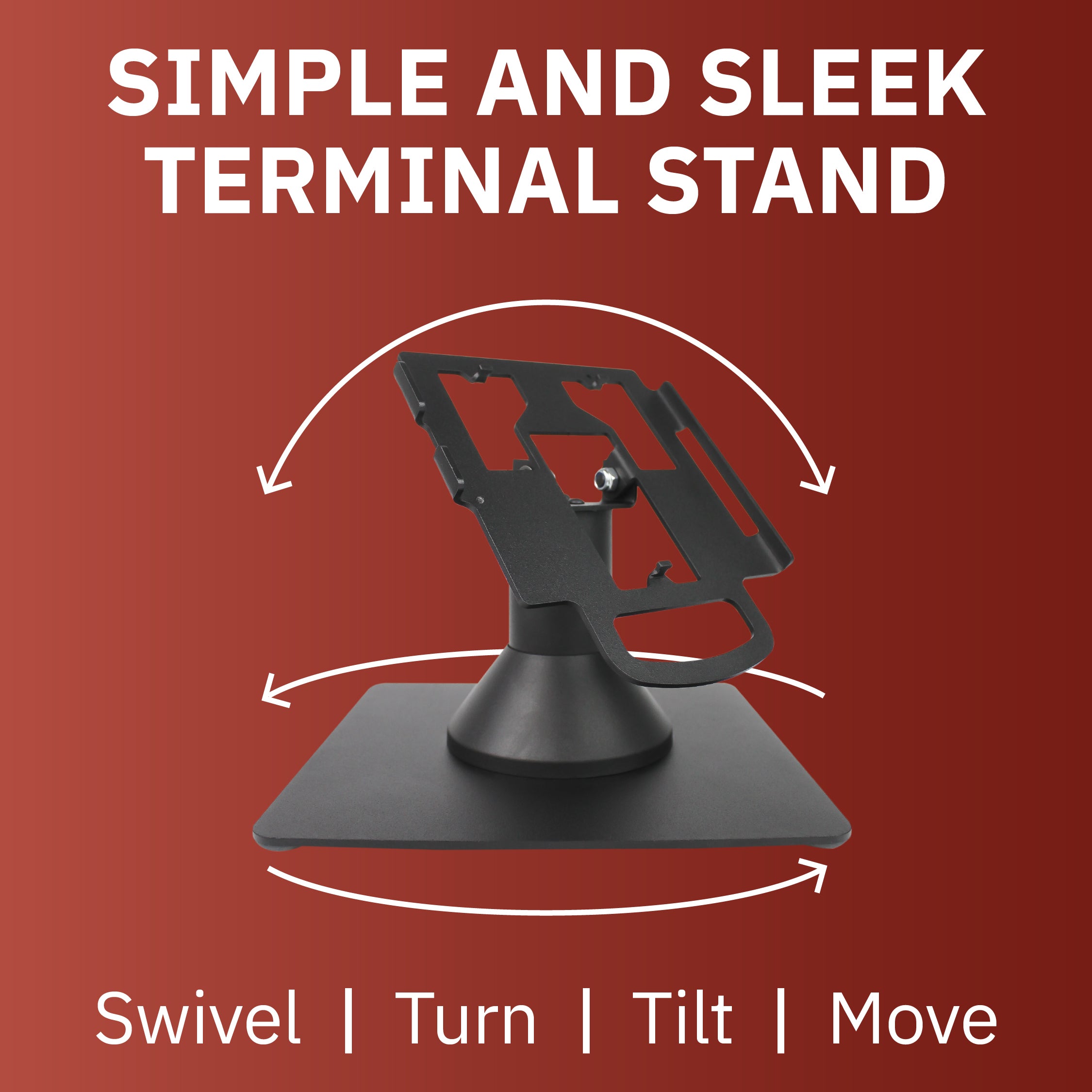 PAX Px5 Low Profile Swivel and Tilt Freestanding Metal Stand - DCCSUPPLY.COM