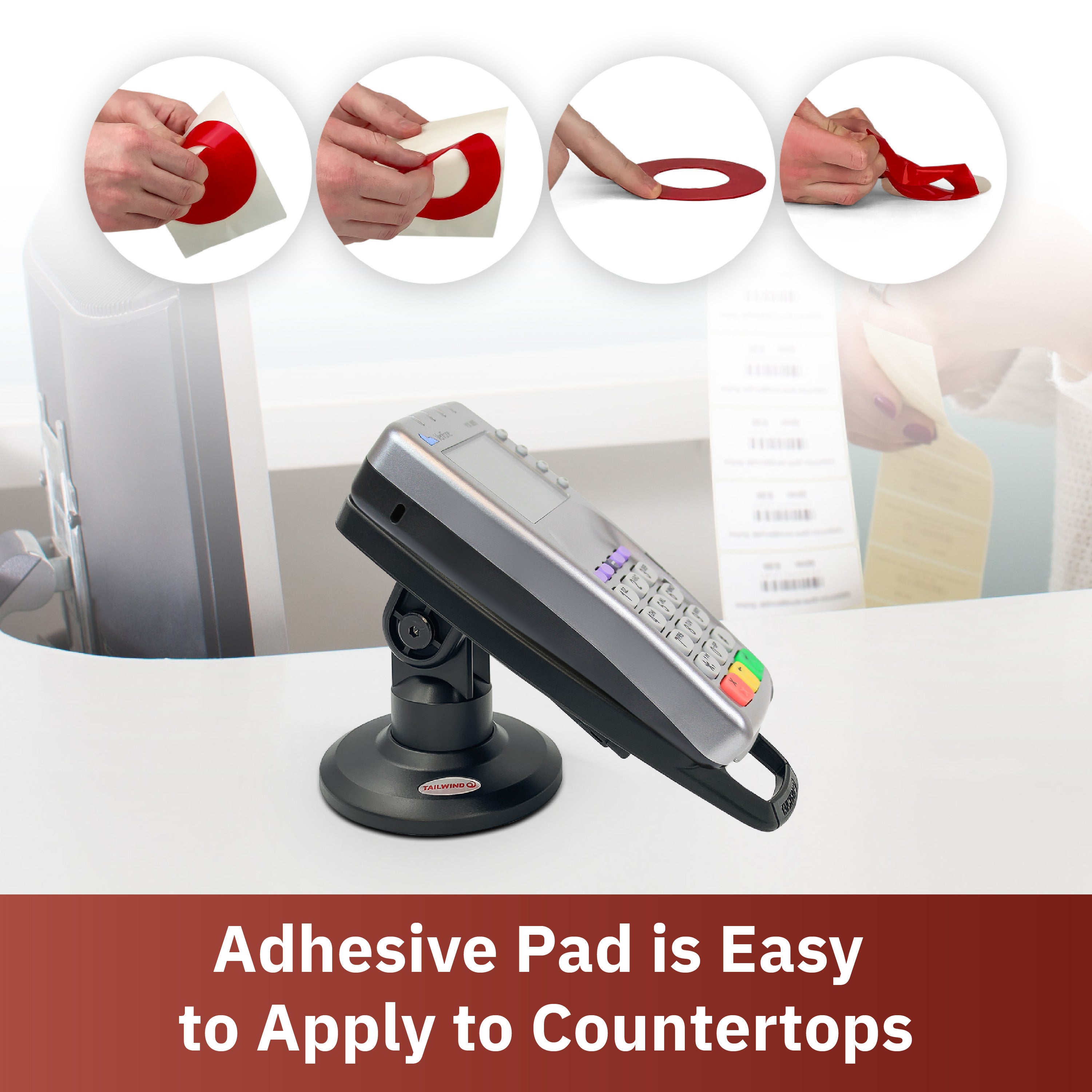 Verifone Vx805 3" Compact Pole Mount Terminal Stand - DCCSUPPLY.COM