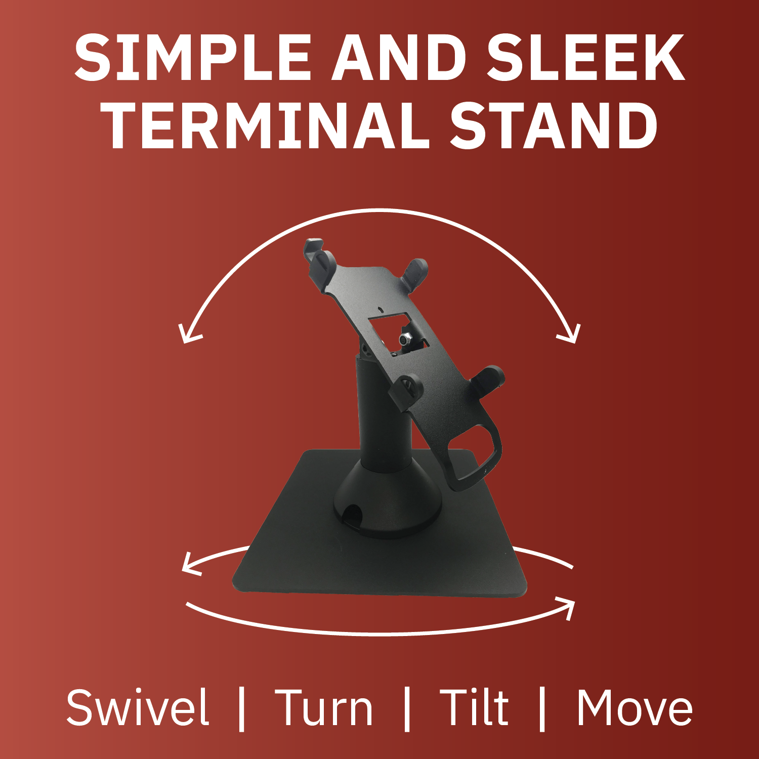 Ingenico IPP 310/315/320/350 Freestanding Swivel and Tilt Metal Stand - DCCSUPPLY.COM
