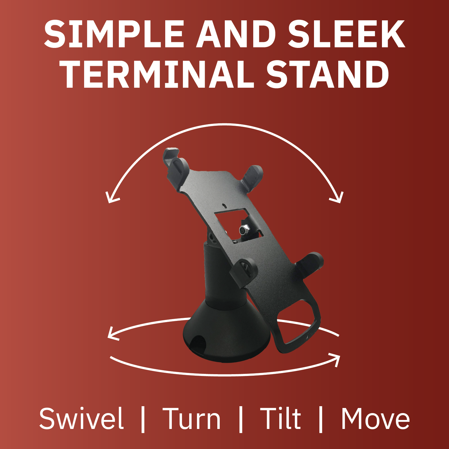 Ingenico IPP 310/315/320/350 Low Profile Swivel and Tilt Metal Stand - DCCSUPPLY.COM
