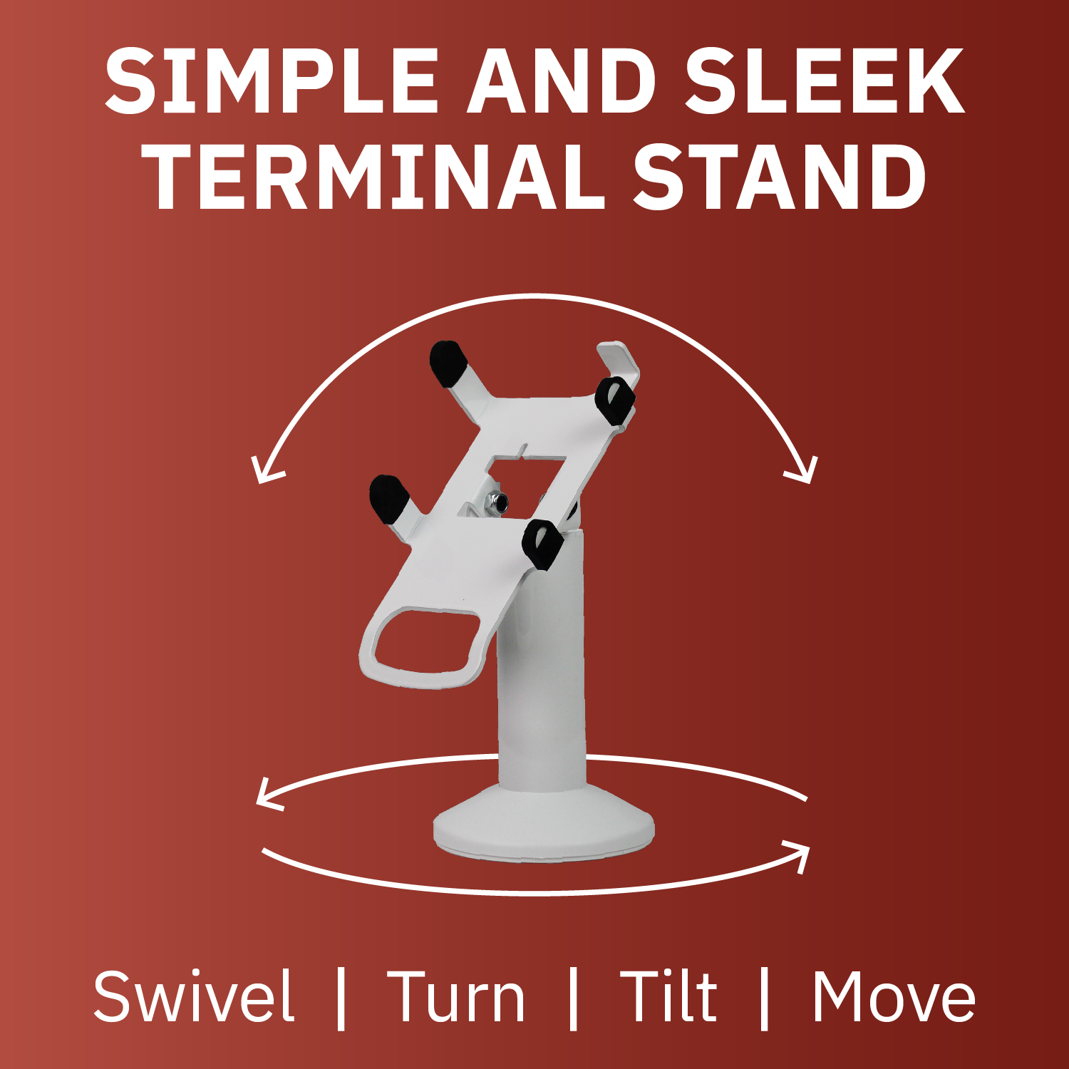 Dejavoo Z3/Z6 White Swivel and Tilt Stand - DCCSUPPLY.COM