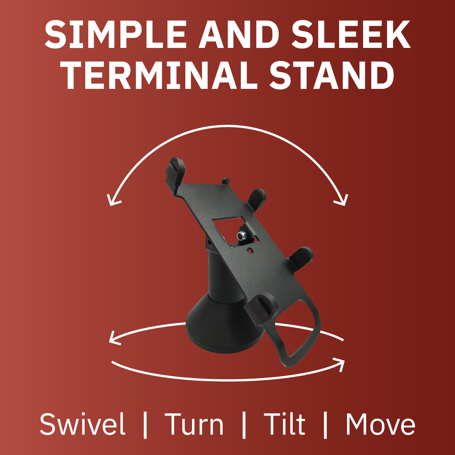PAX S300/SP30 Low Profile Swivel and Tilt Metal Stand - DCCSUPPLY.COM