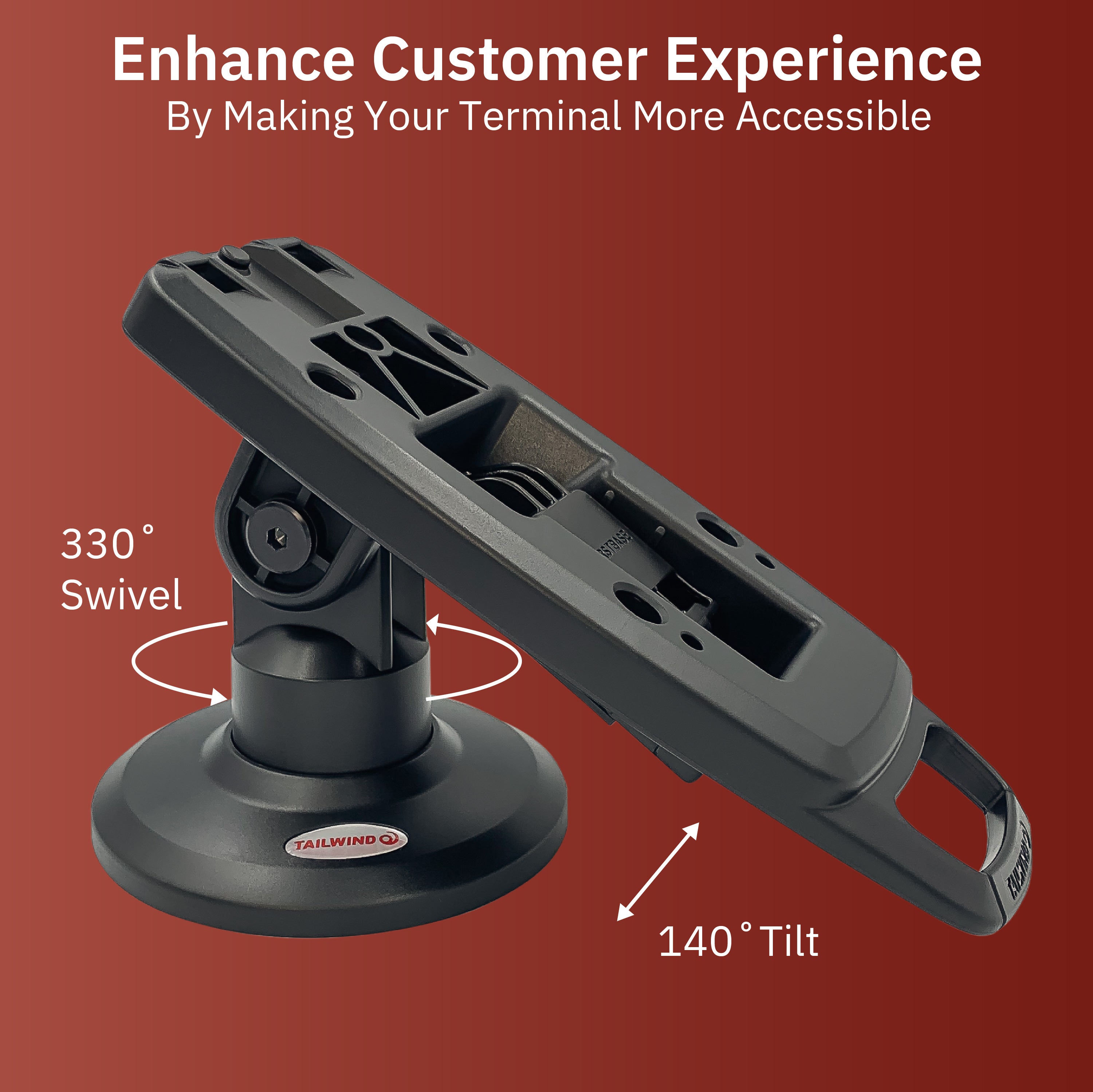 Verifone Vx520 EMV 3" 3G Wireless Compact Pole Mount Terminal Stand - DCCSUPPLY.COM