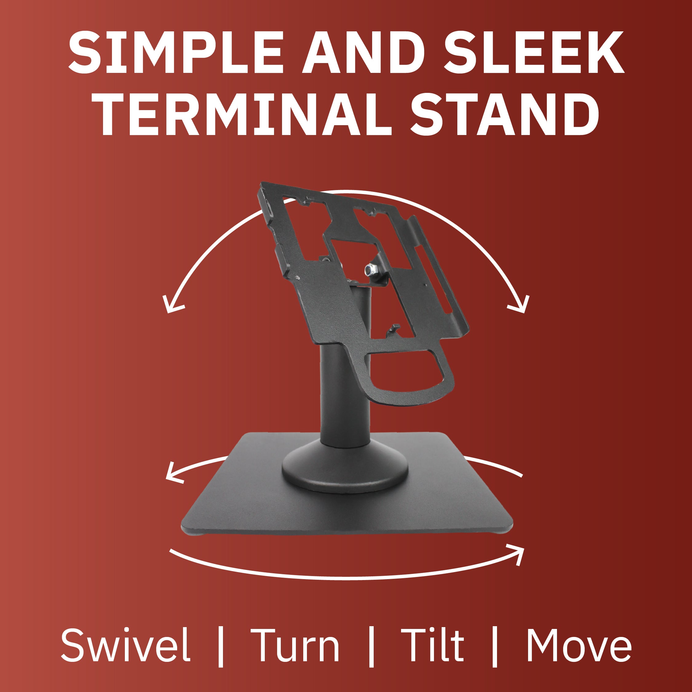 PAX Px5 Freestanding Swivel and Tilt Metal Stand - DCCSUPPLY.COM