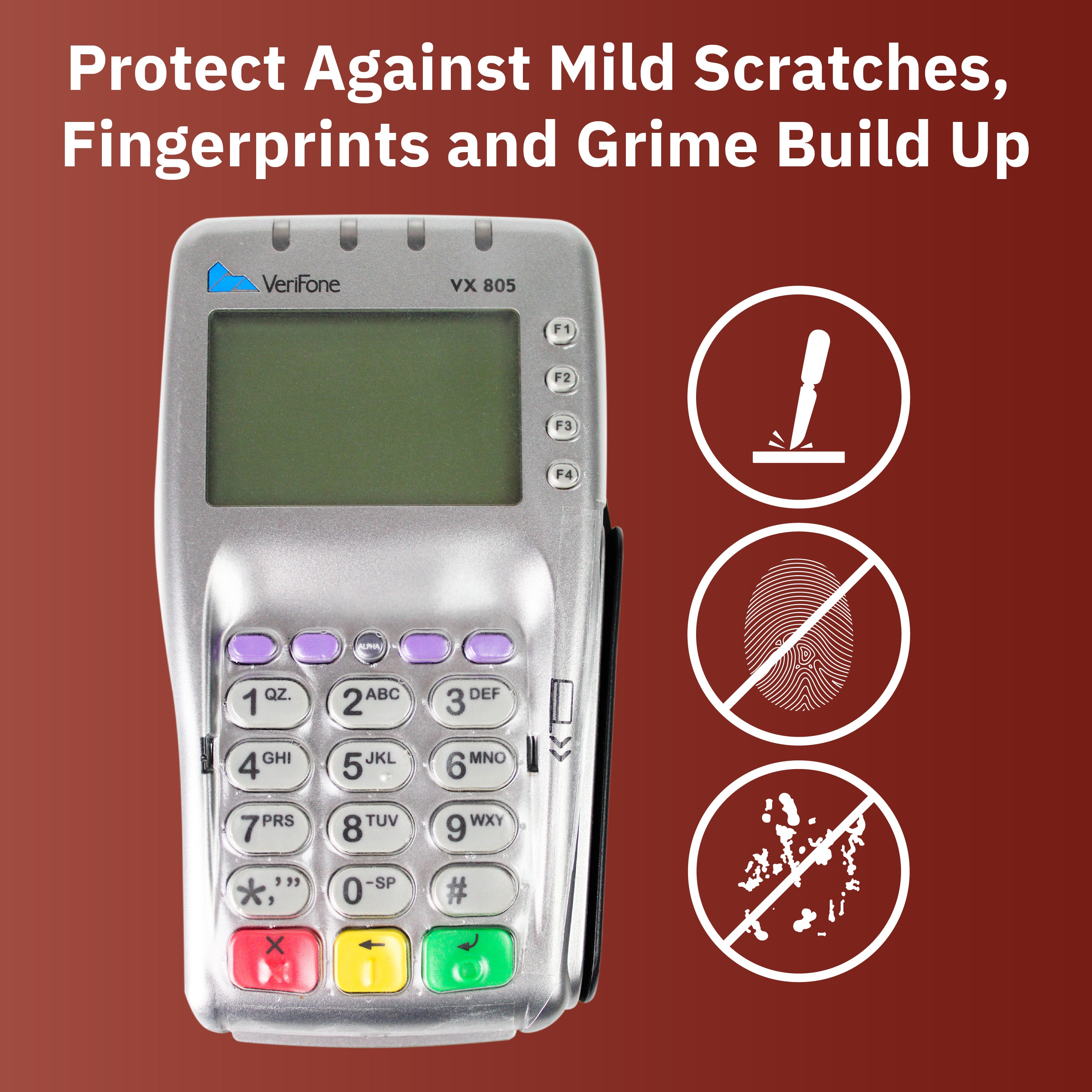 Verifone Vx805 Full Device Protective Spill Cover - DCCSUPPLY.COM