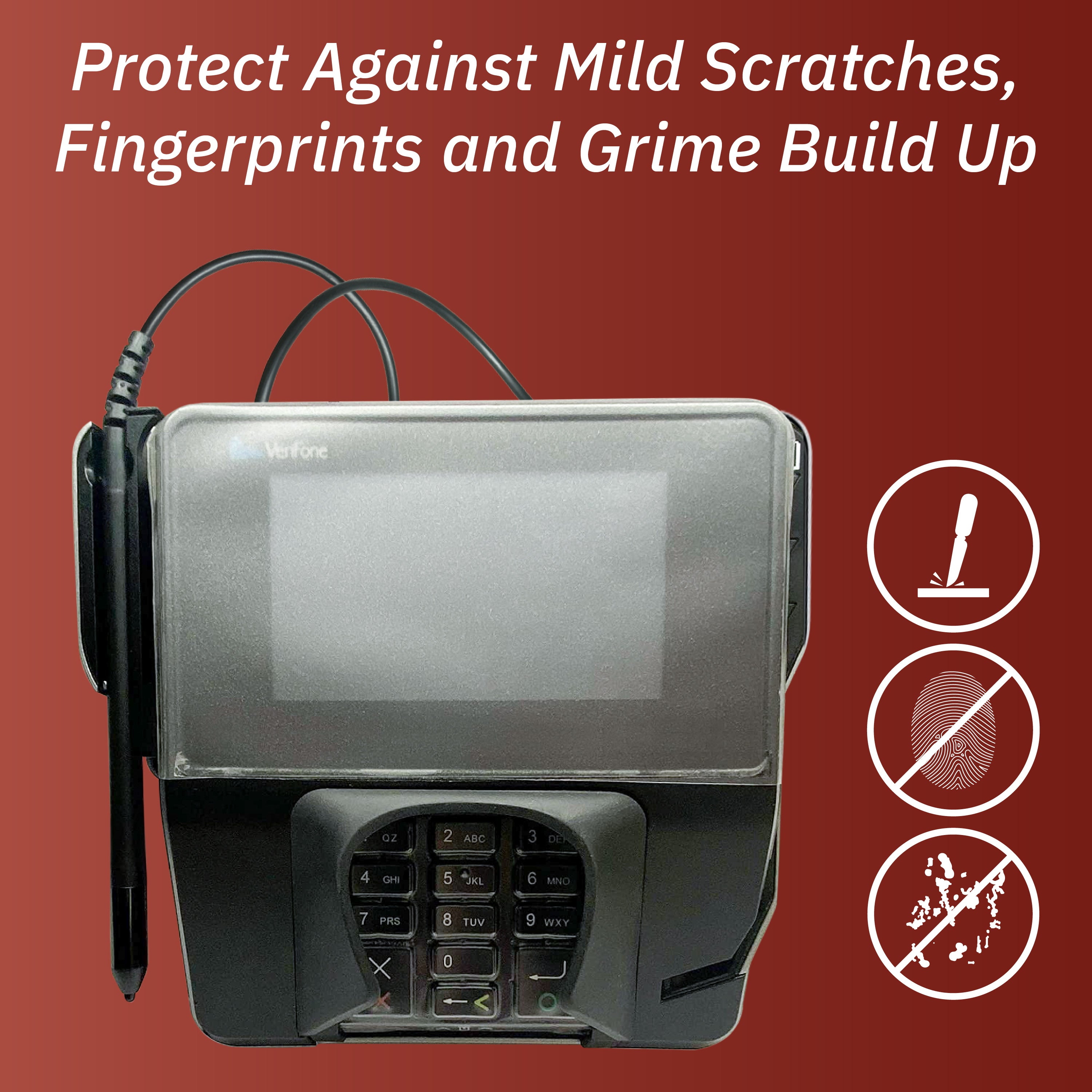 Verifone Mx915 Keypad Protective Cover and Mx915 Screen Protector - DCCSUPPLY.COM