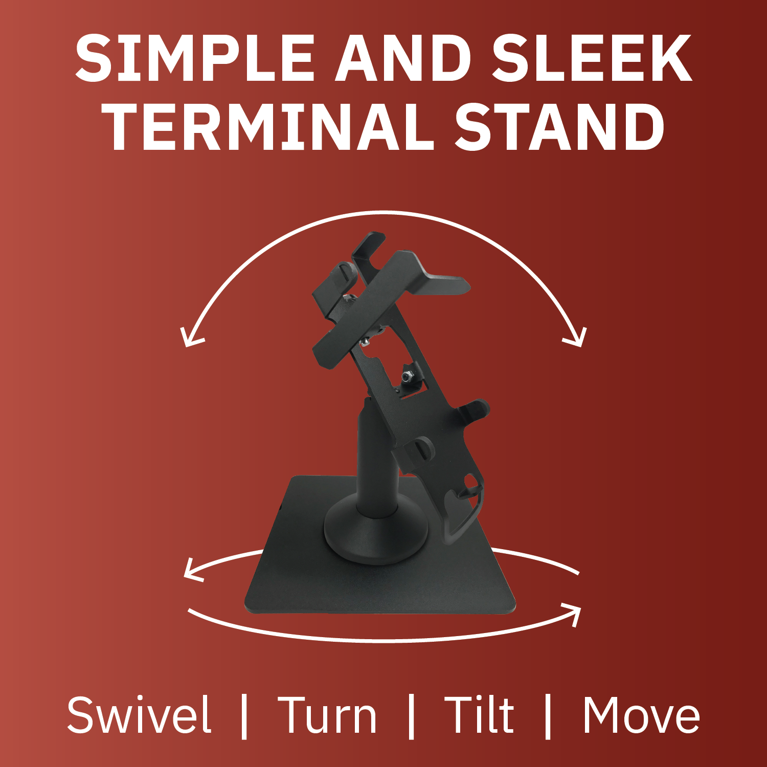 PAX S80 Key Locking Freestanding Swivel and Tilt Metal Stand - DCCSUPPLY.COM