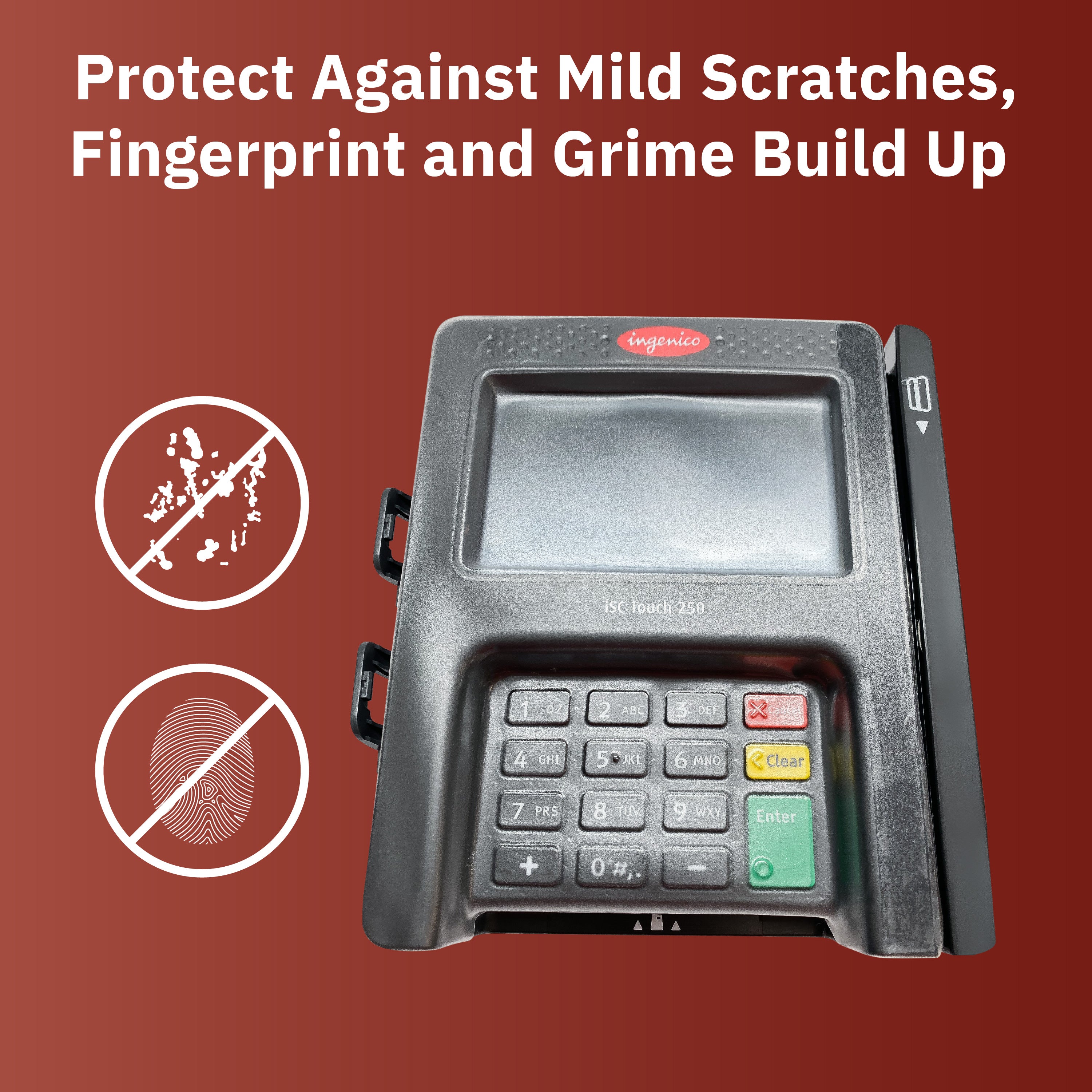 Ingenico ISC 250 and ISC Touch 250 Full Device Protective Cover - DCCSUPPLY.COM