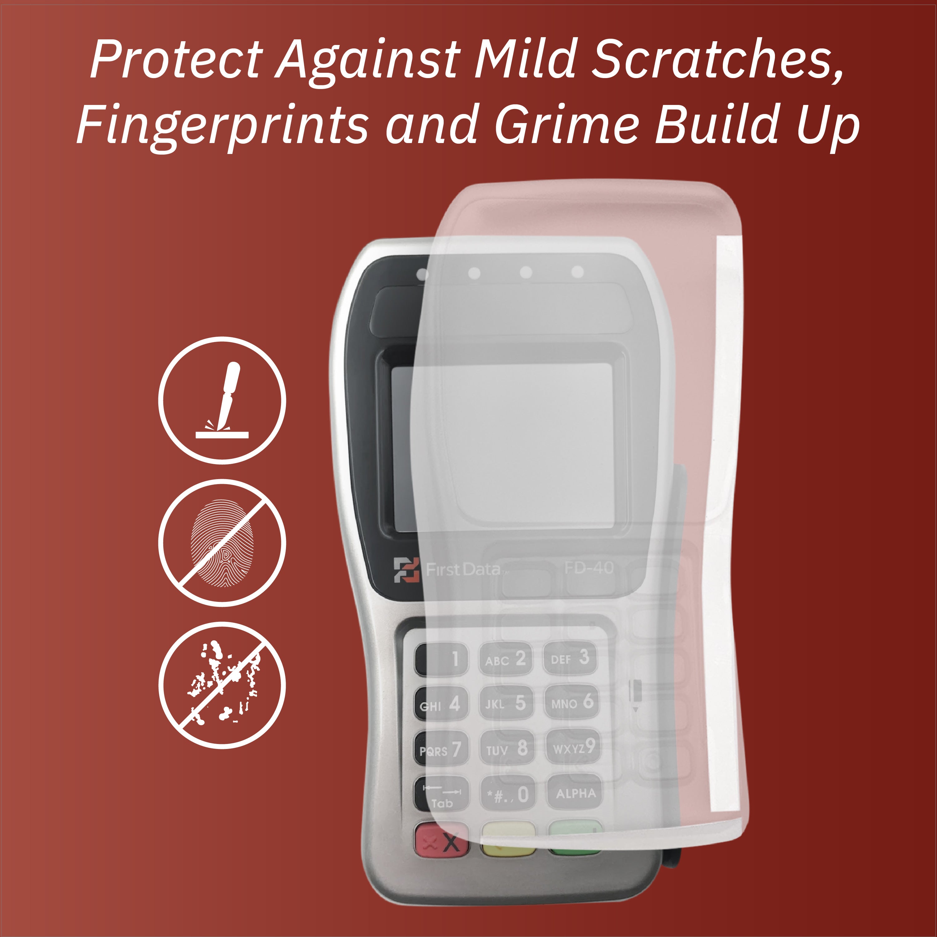 First Data FD40 Full Device Protective Cover - DCCSUPPLY.COM