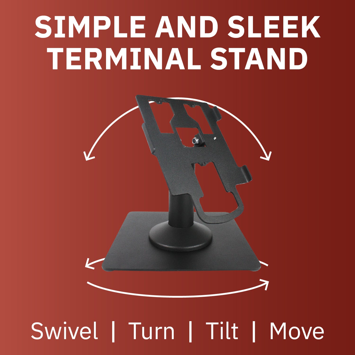 PAX Px7 Freestanding Swivel and Tilt Metal Stand - DCCSUPPLY.COM