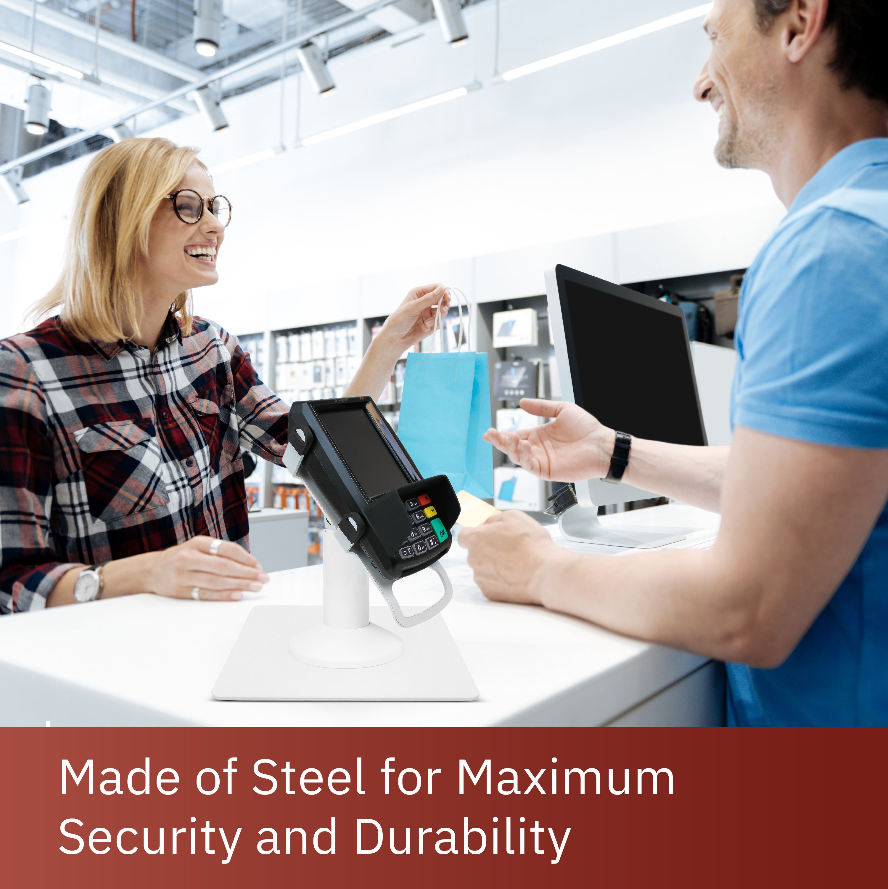 Freestanding White Square Base Plate