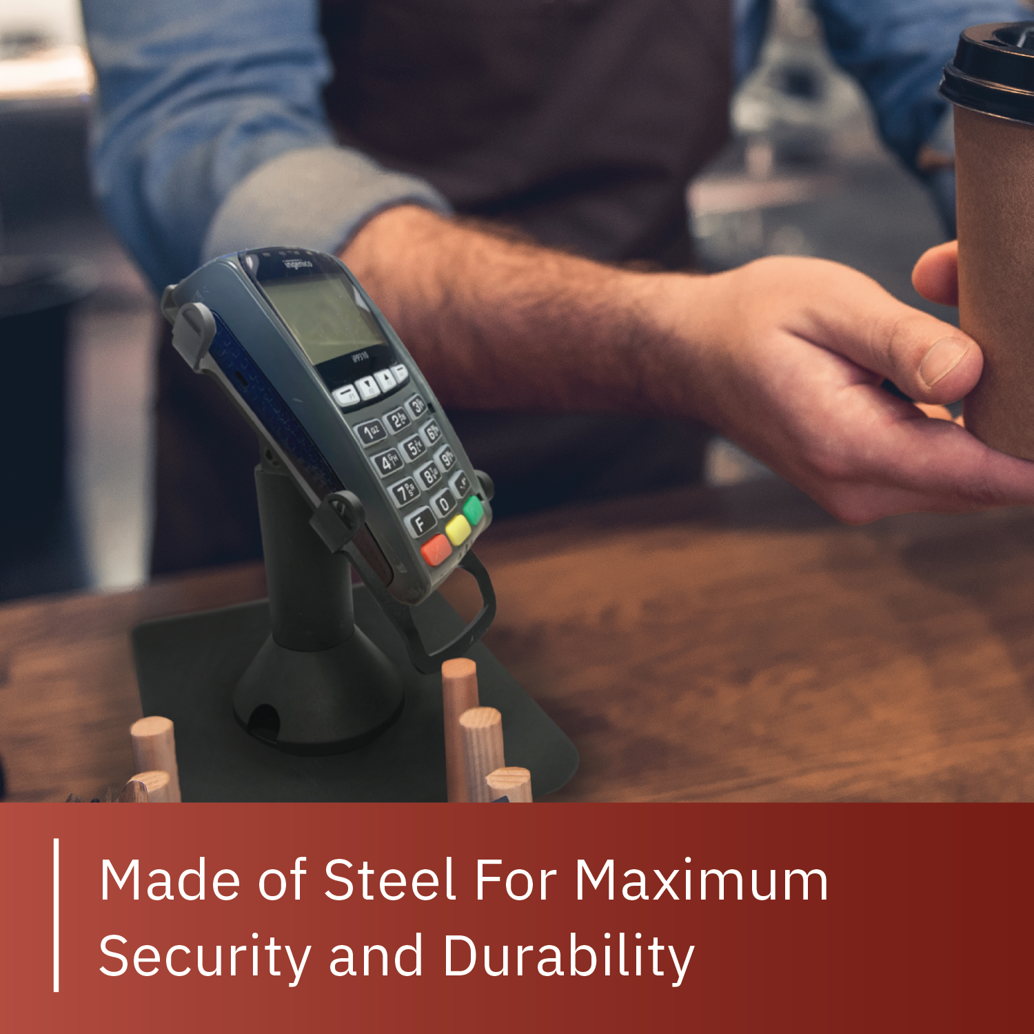 Ingenico IPP 310/315/320/350 Freestanding Swivel and Tilt Metal Stand - DCCSUPPLY.COM