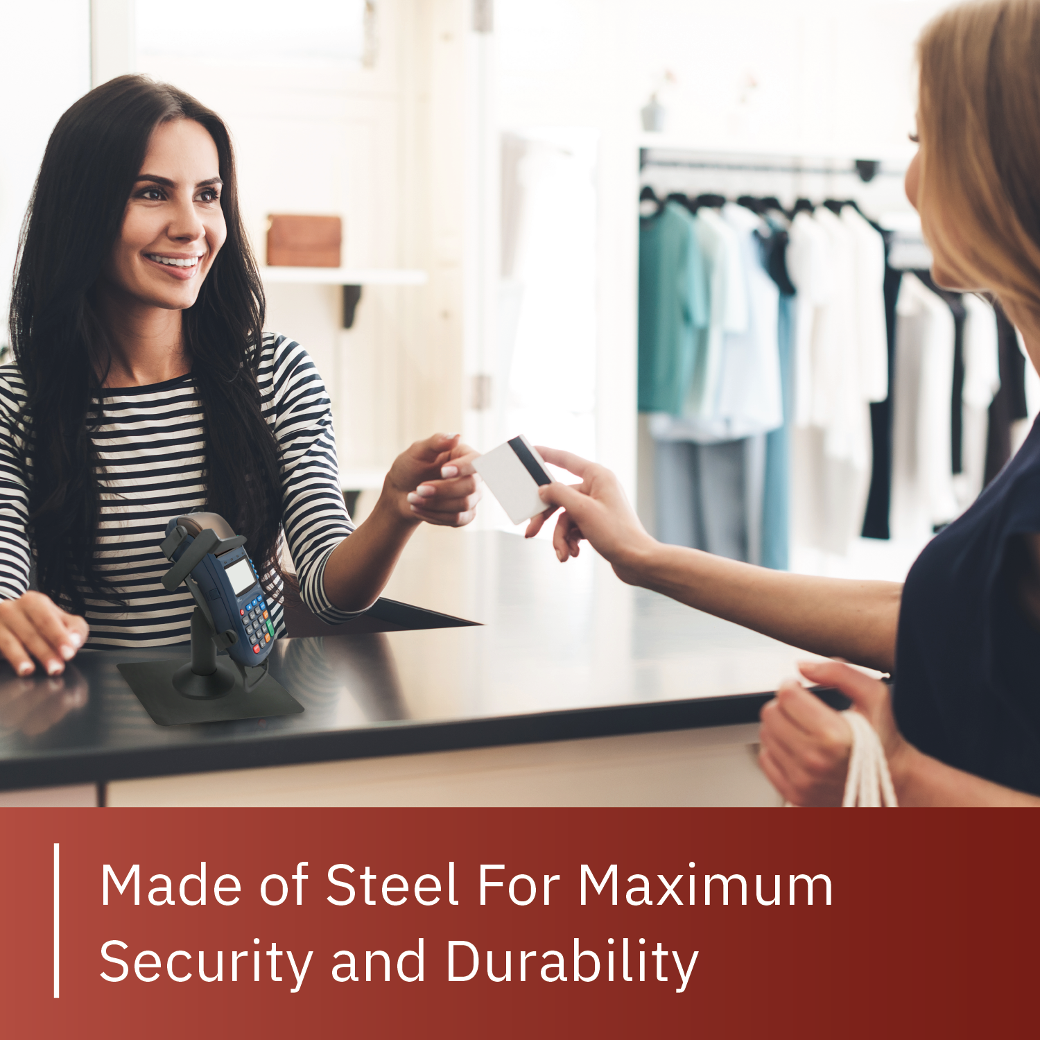 PAX S80 Key Locking Freestanding Swivel and Tilt Metal Stand - DCCSUPPLY.COM