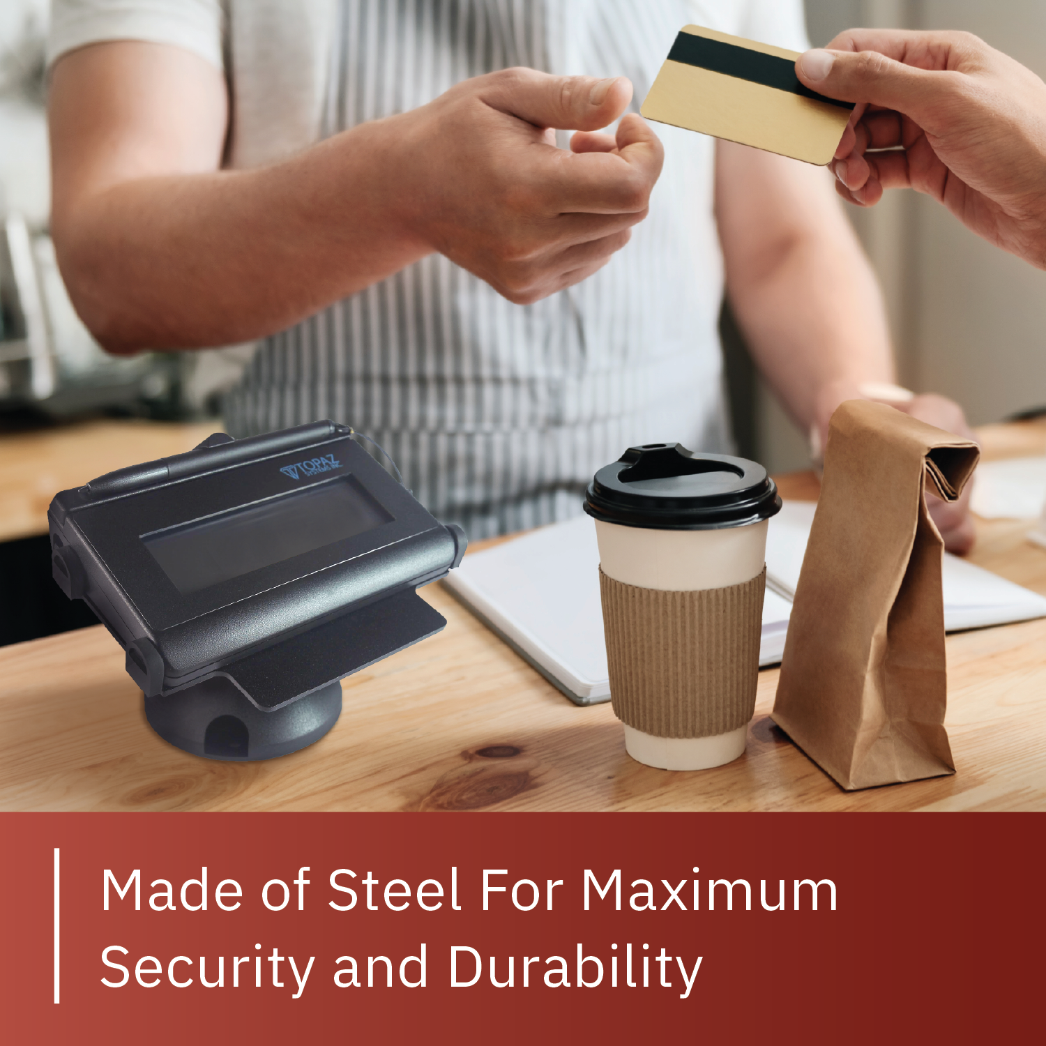 Topaz Signature Pad Low Profile Swivel and Tilt Metal Stand - DCCSUPPLY.COM