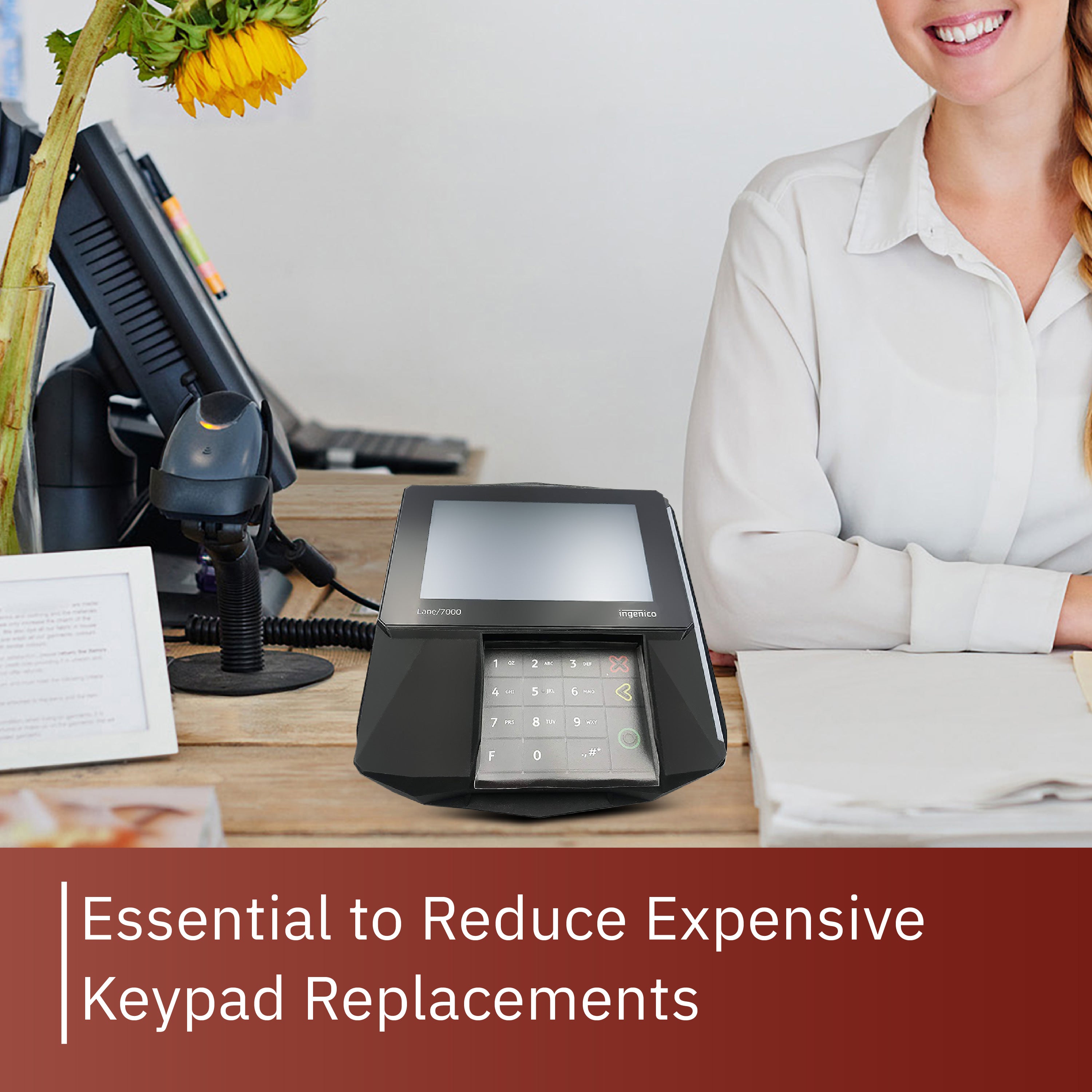 Ingenico Lane/7000 Keypad Protective Cover - DCCSUPPLY.COM