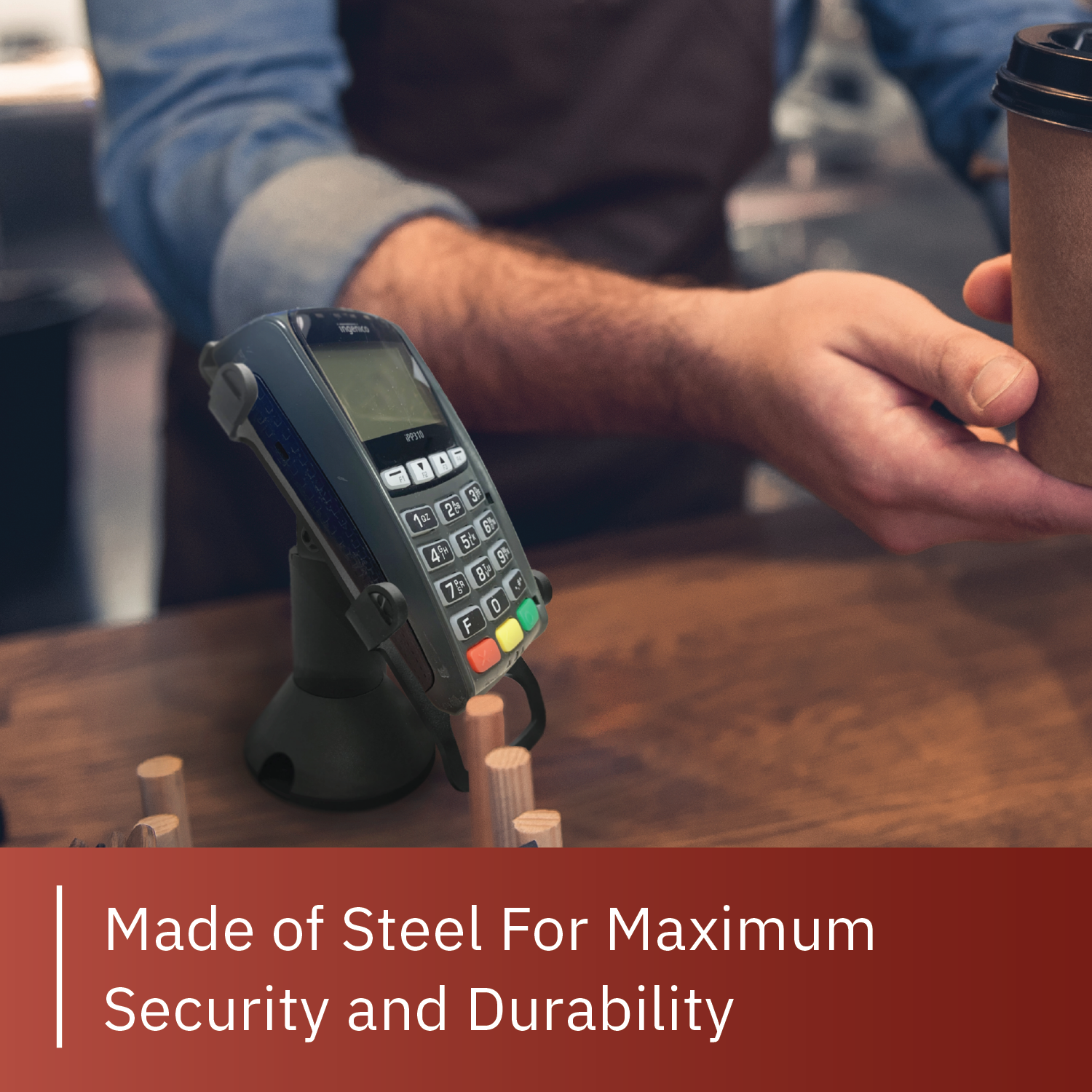 Ingenico IPP 310/315/320/350 Low Profile Swivel and Tilt Metal Stand - DCCSUPPLY.COM