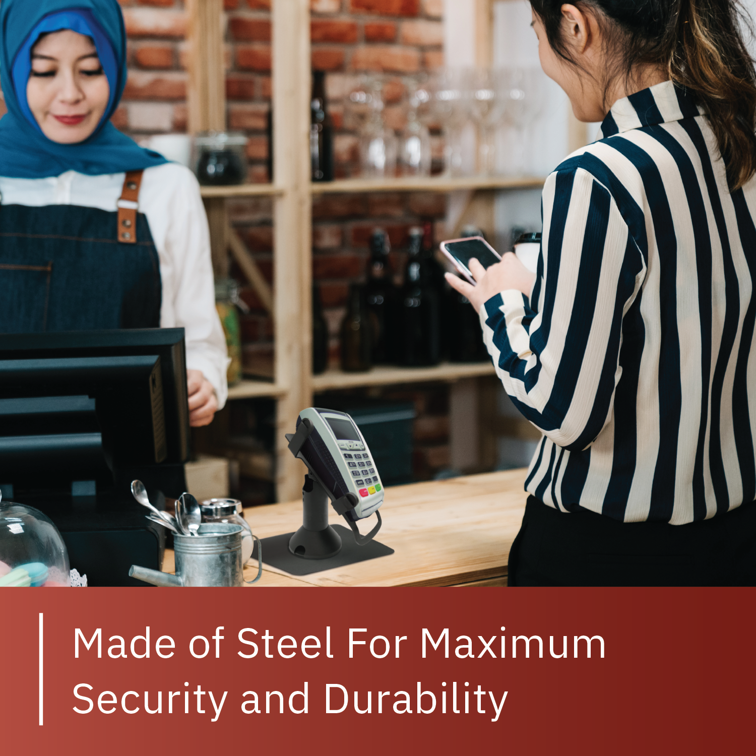 Ingenico ICT 220/250 Freestanding Swivel and Tilt Metal Stand - DCCSUPPLY.COM